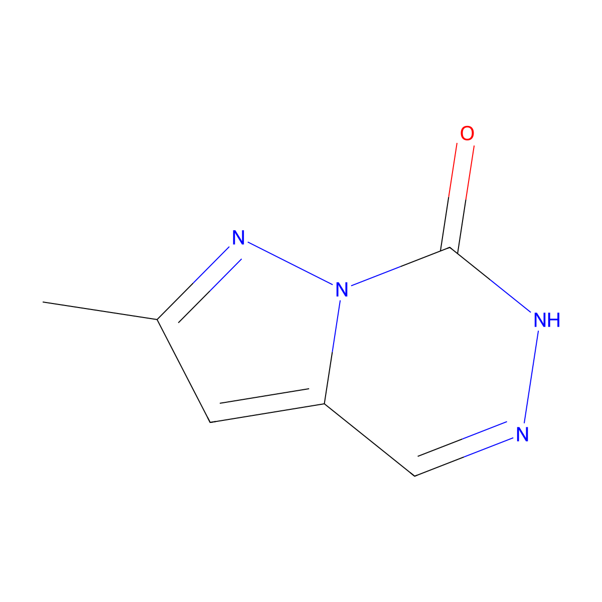 2-Methylpyrazolo[1,5-d][1,2,4]triazin-7(6h)-one molecular structure, CAS 1215295-97-8