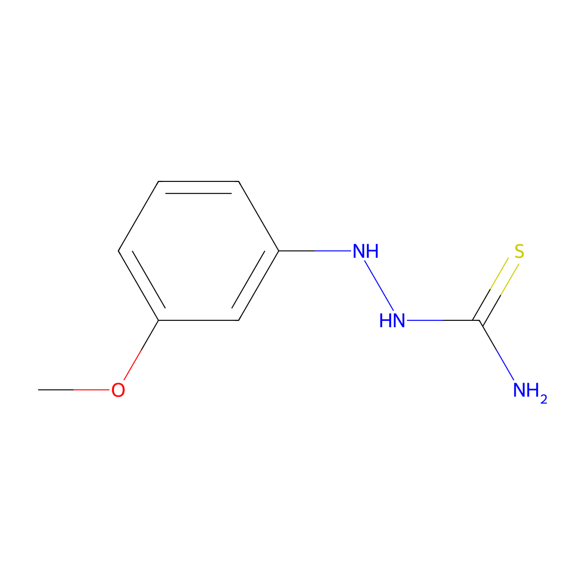 [(3-Methoxyphenyl)amino]thiourea molecular structure, CAS 1215296-81-3