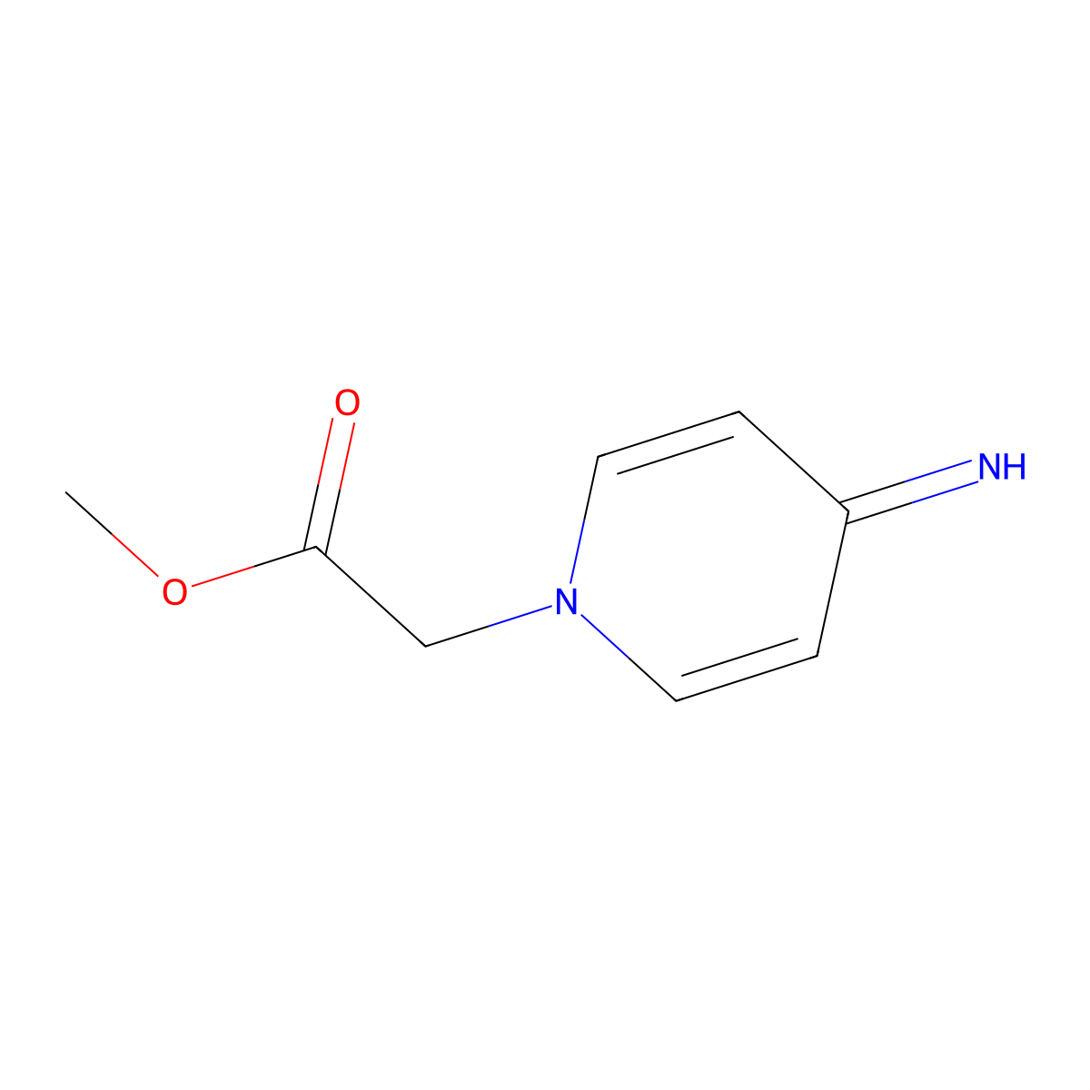 Methyl 2-(4-iminopyridin-1(4H)-yl)acetate molecular structure, CAS 1215303-91-5