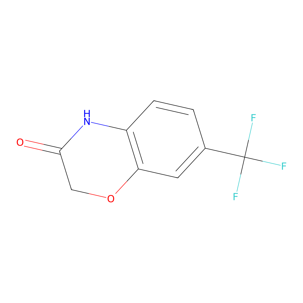 7-(Trifluoromethyl)-2H-1,4-benzoxazin-3(4H)-one molecular structure, CAS 1215325-65-7