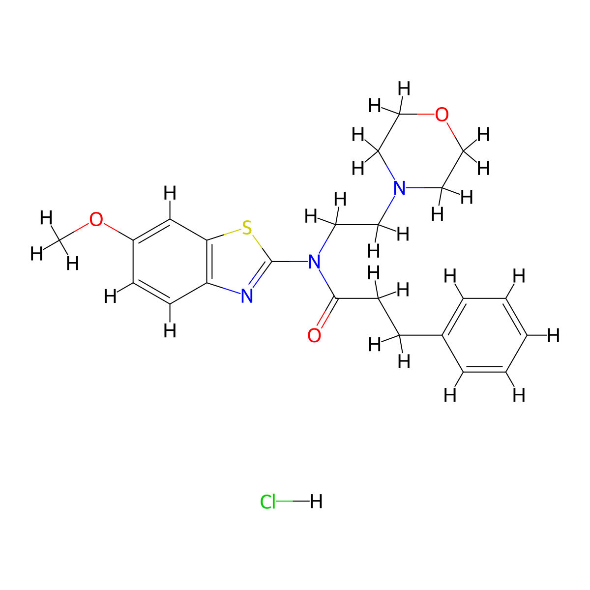 N-(6-methoxybenzo[d]thiazol-2-yl)-N-(2-morpholinoethyl)-3-phenylpropanamide hydrochloride molecular structure, CAS 1215342-17-8