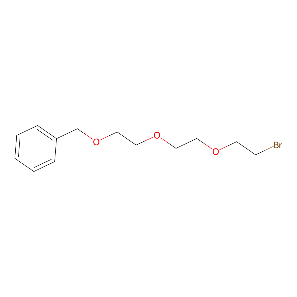 ({2-[2-(2-Bromoethoxy)ethoxy]ethoxy}methyl)benzene molecular structure, CAS 121537-55-1