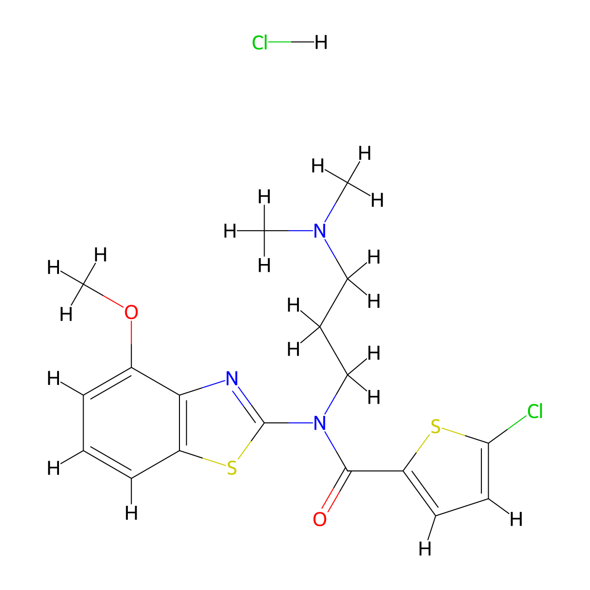 5-chloro-N-(3-(dimethylamino)propyl)-N-(4-methoxybenzo[d]thiazol-2-yl)thiophene-2-carboxamide hydrochloride molecular structure, CAS 1215375-05-5