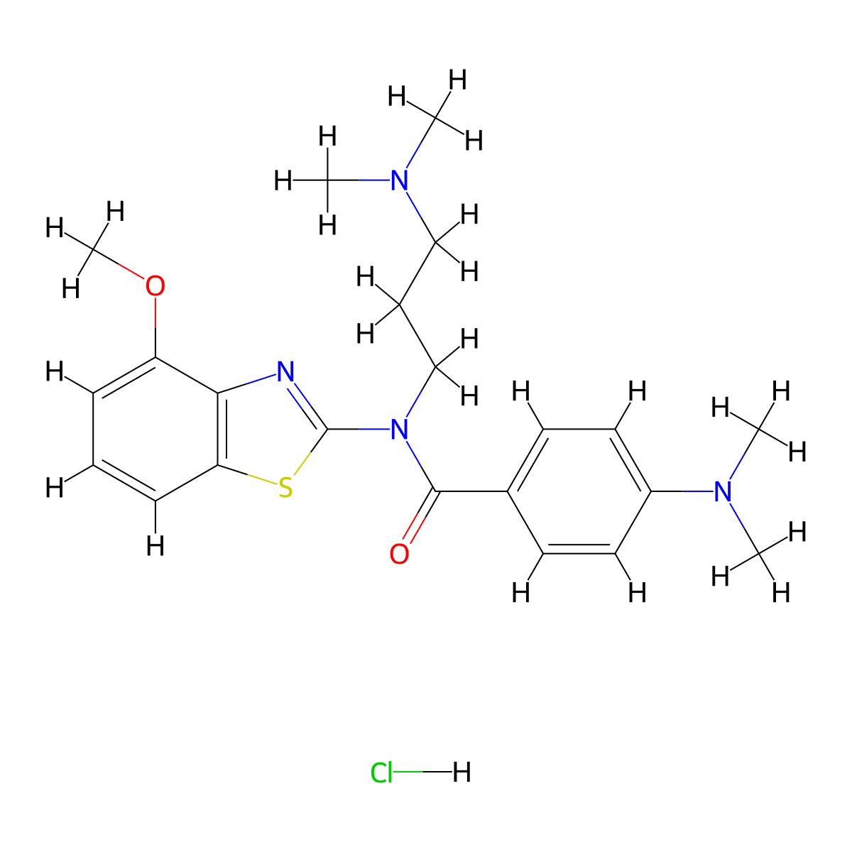 4-(dimethylamino)-N-(3-(dimethylamino)propyl)-N-(4-methoxybenzo[d]thiazol-2-yl)benzamide hydrochloride molecular structure, CAS 1215408-47-1