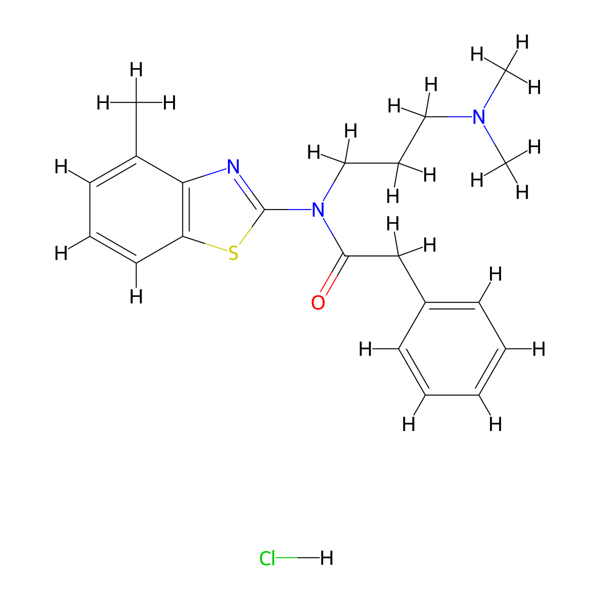 N-[3-(Dimethylamino)propyl]-N-(4-methyl-1,3-benzothiazol-2-YL)-2-phenylacetamide hydrochloride molecular structure, CAS 1215413-70-9