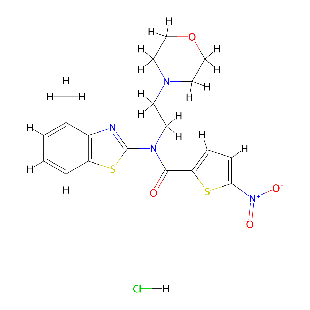 N-(4-methylbenzo[d]thiazol-2-yl)-N-(2-morpholinoethyl)-5-nitrothiophene-2-carboxamide hydrochloride molecular structure, CAS 1215415-13-6