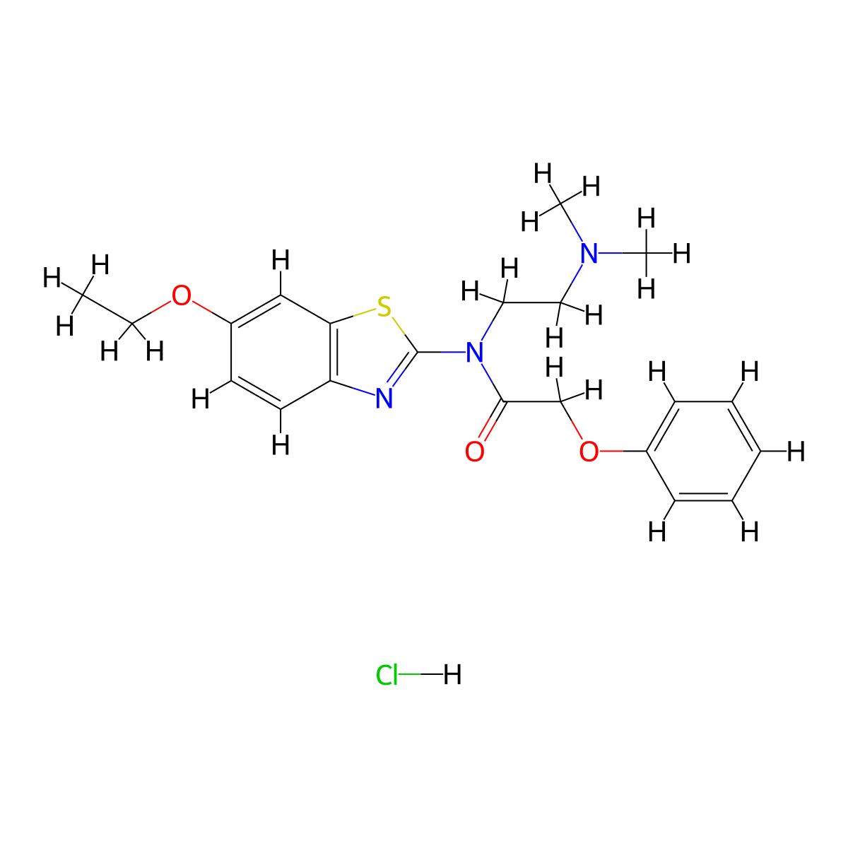 N-(2-(dimethylamino)ethyl)-N-(6-ethoxybenzo[d]thiazol-2-yl)-2-phenoxyacetamide hydrochloride molecular structure, CAS 1215417-71-2