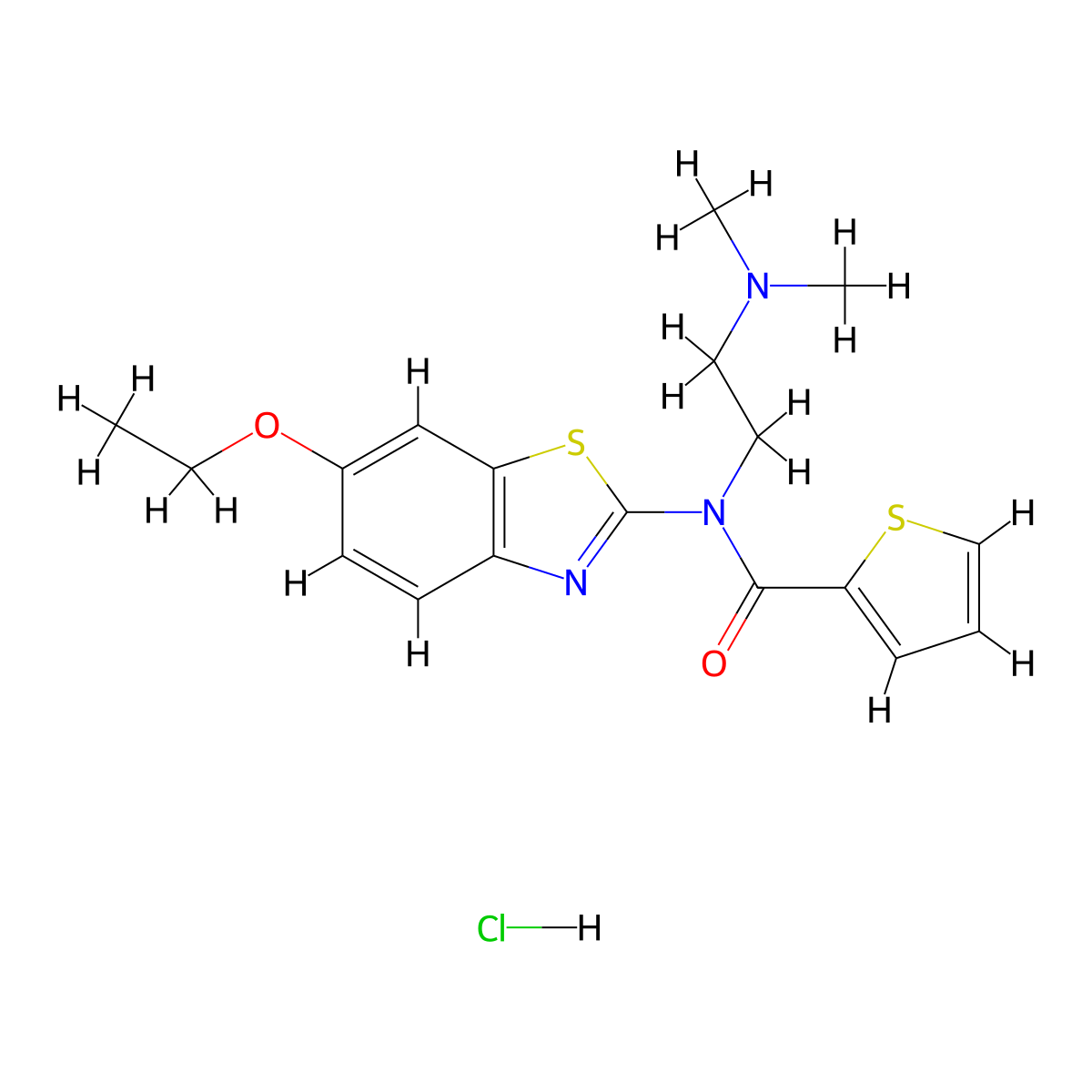N-[2-(Dimethylamino)ethyl]-N-(6-ethoxy-1,3-benzothiazol-2-YL)thiophene-2-carboxamide hydrochloride molecular structure, CAS 1215420-83-9