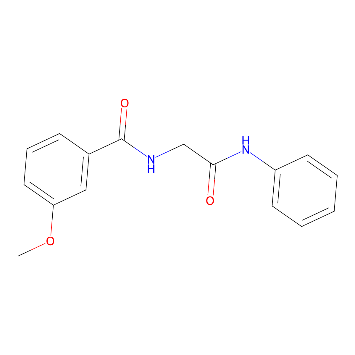 3-methoxy-N-[2-oxo-2-(phenylamino)ethyl]benzamide molecular structure, CAS 1215460-96-0