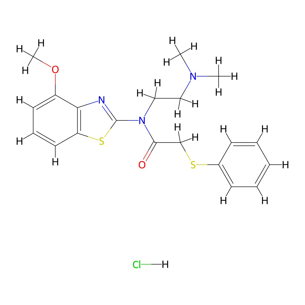 N-(2-(dimethylamino)ethyl)-N-(4-methoxybenzo[d]thiazol-2-yl)-2-(phenylthio)acetamide hydrochloride molecular structure, CAS 1215474-44-4