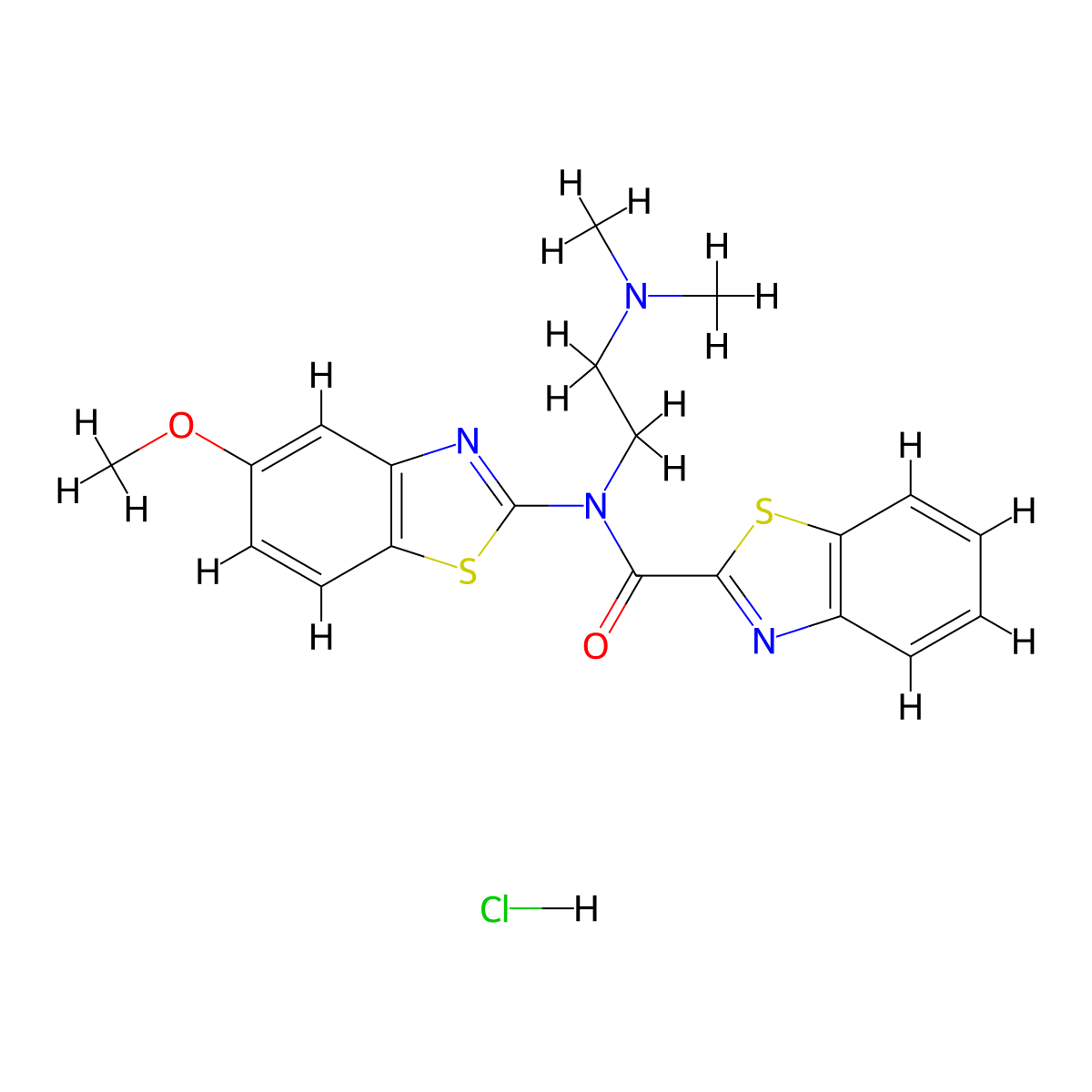 N-[2-(Dimethylamino)ethyl]-N-(5-methoxy-1,3-benzothiazol-2-YL)-1,3-benzothiazole-2-carboxamide hydrochloride molecular structure, CAS 1215474-58-0