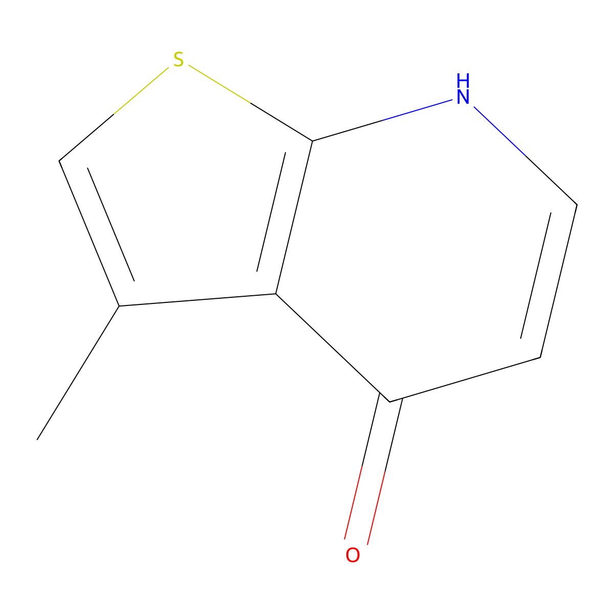 3-Methylthieno[2,3-b]pyridin-4-ol molecular structure, CAS 1215494-51-1