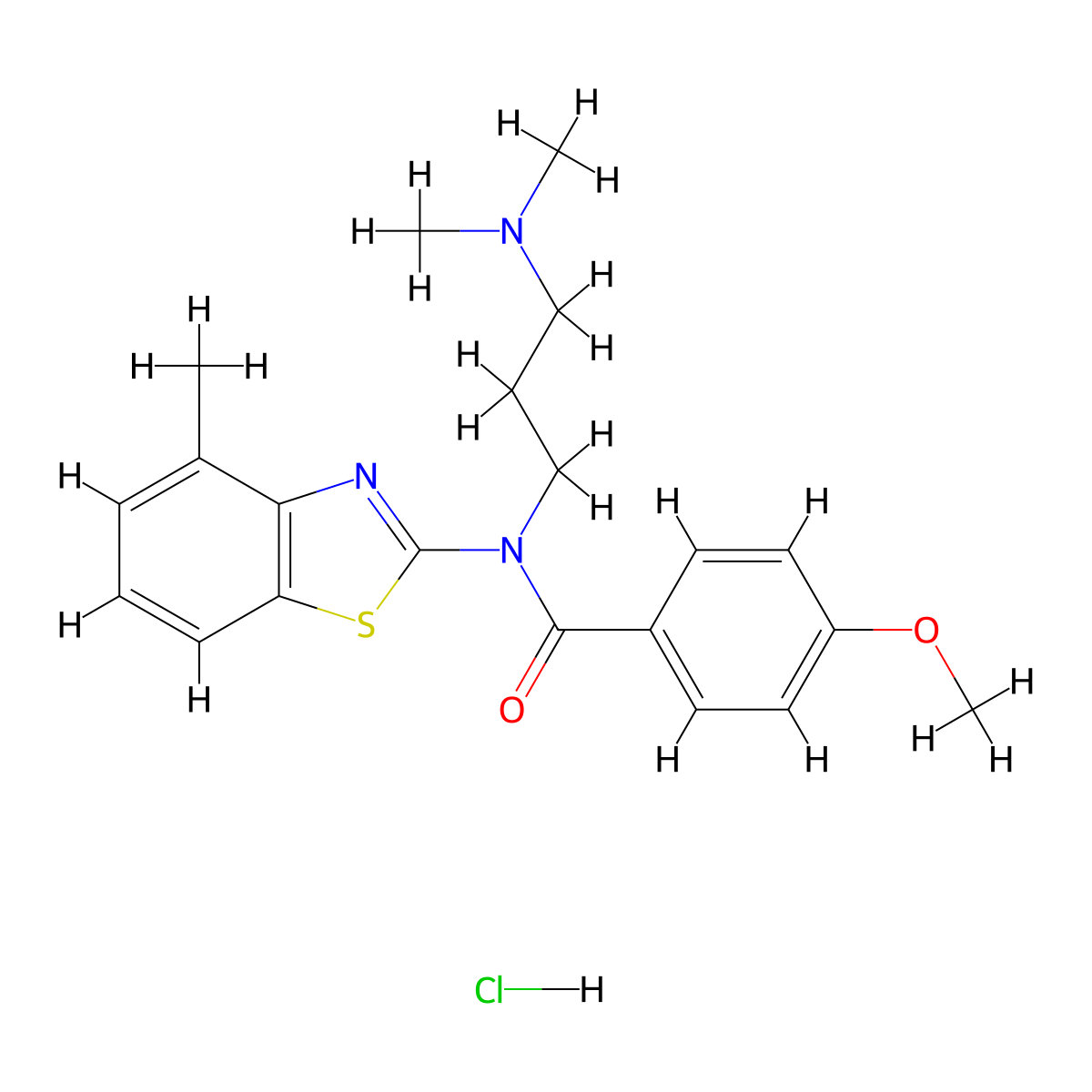 N-[3-(Dimethylamino)propyl]-4-methoxy-N-(4-methyl-1,3-benzothiazol-2-YL)benzamide hydrochloride molecular structure, CAS 1215501-14-6