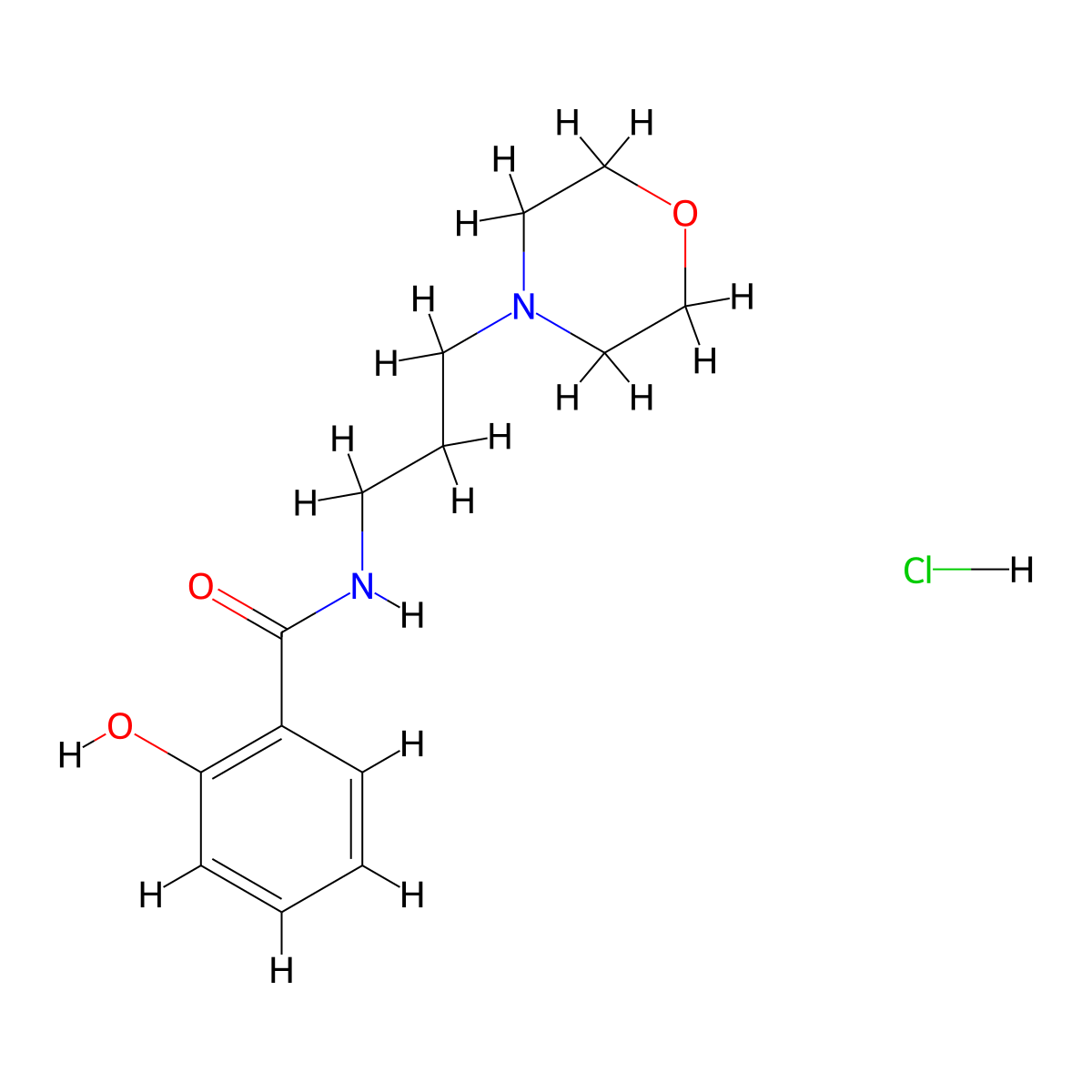 2-Hydroxy-N-(3-morpholin-4-ylpropyl)benzamide hydrochloride molecular structure, CAS 1215513-92-0