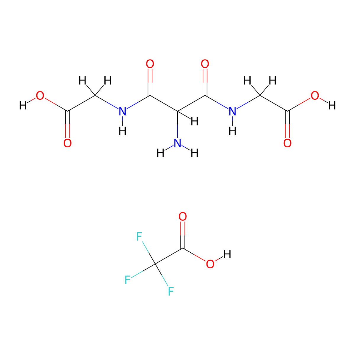 Aminomalamido-N,N'-diacetic Acid Trifluoroacetic Acid Salt molecular structure, CAS 1215514-50-3