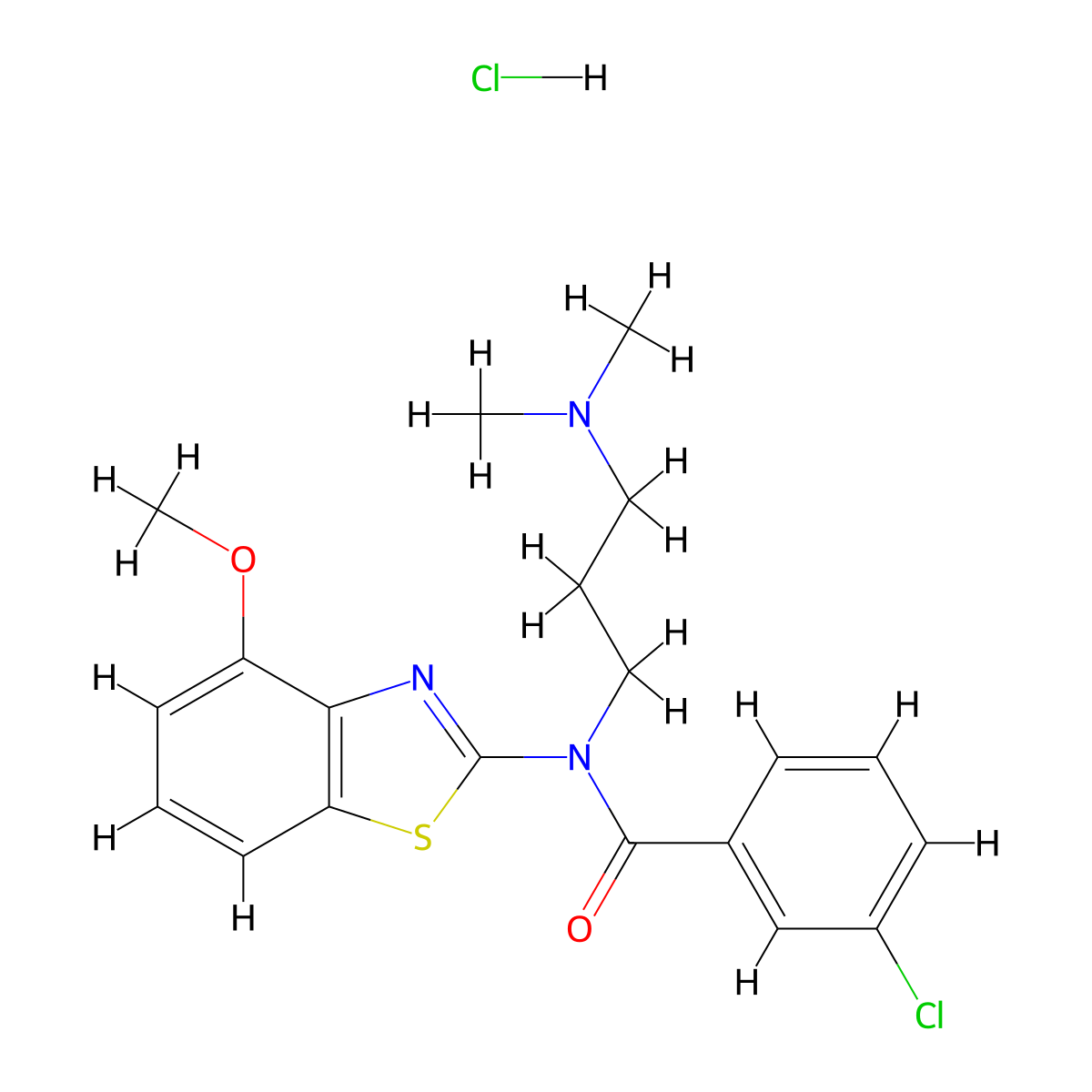 3-chloro-N-(3-(dimethylamino)propyl)-N-(4-methoxybenzo[d]thiazol-2-yl)benzamide hydrochloride molecular structure, CAS 1215521-18-8