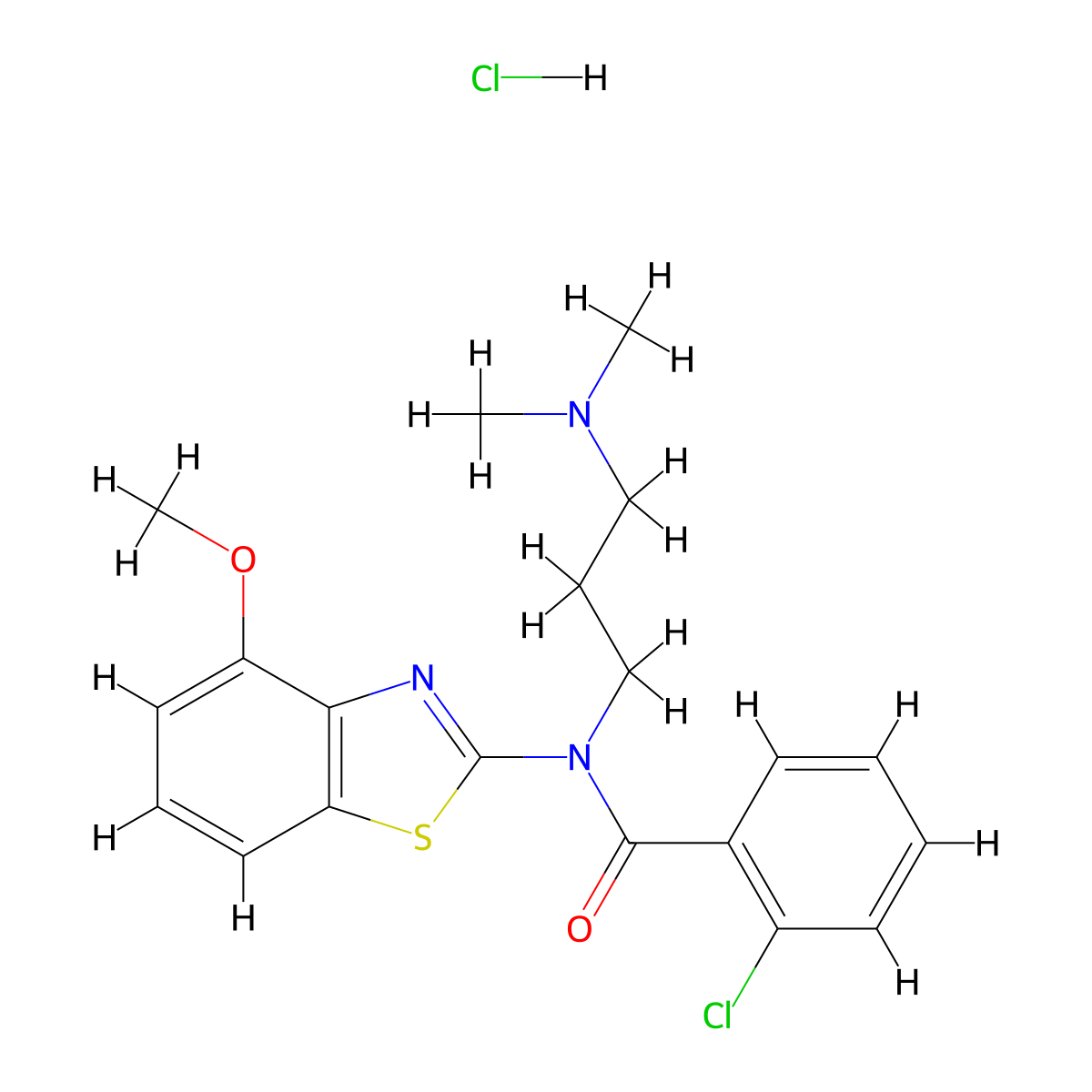 2-Chloro-N-[3-(dimethylamino)propyl]-N-(4-methoxy-1,3-benzothiazol-2-YL)benzamide hydrochloride molecular structure, CAS 1215525-93-1