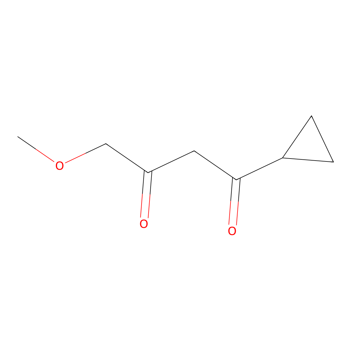 1-Cyclopropyl-4-methoxybutane-1,3-dione molecular structure, CAS 121553-47-7