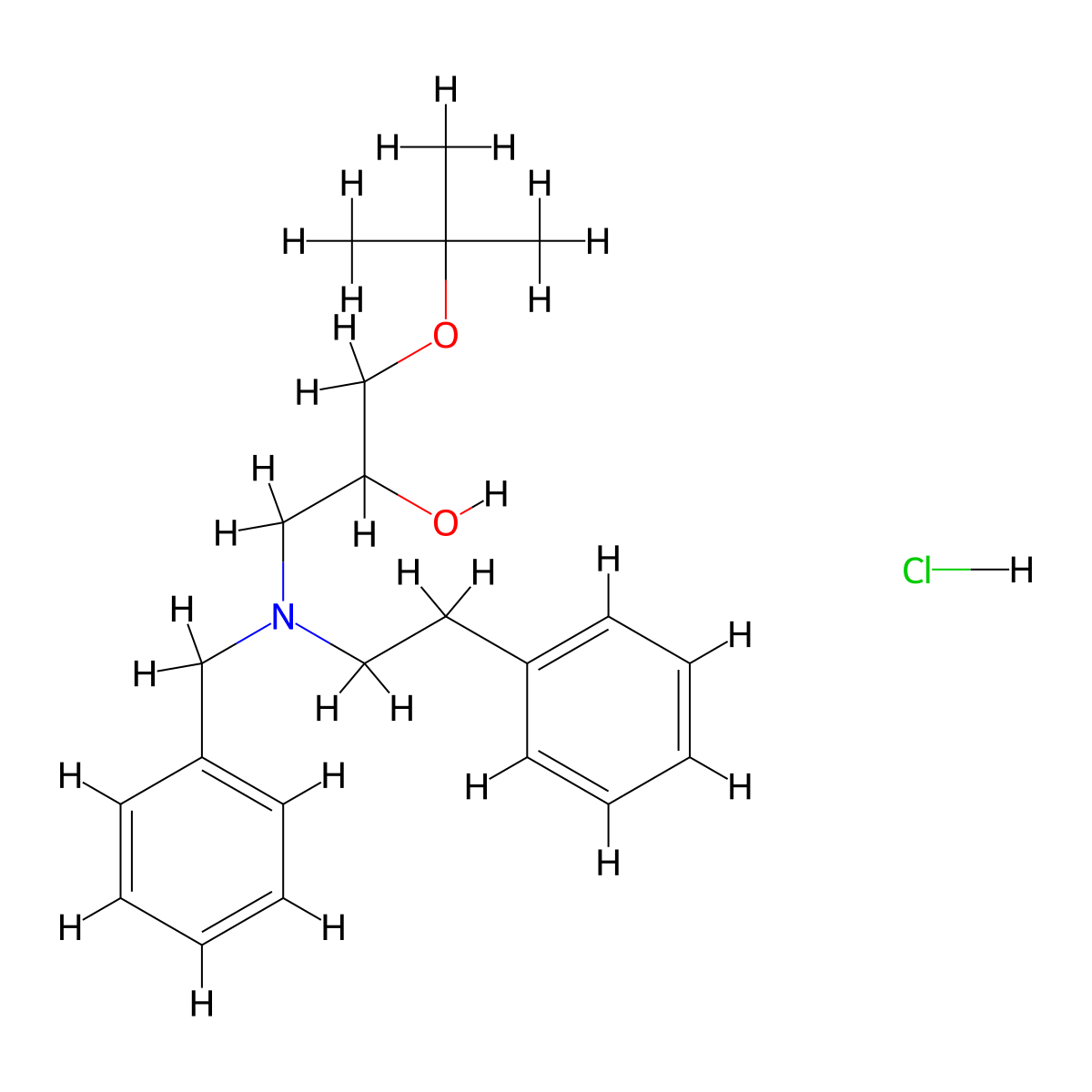 1-(Benzyl(phenethyl)amino)-3-(tert-butoxy)propan-2-ol hydrochloride molecular structure, CAS 1215530-85-0
