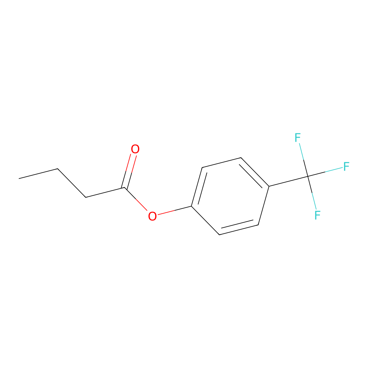 4-(Trifluoromethyl)phenyl butyrate molecular structure, CAS 1215536-86-9