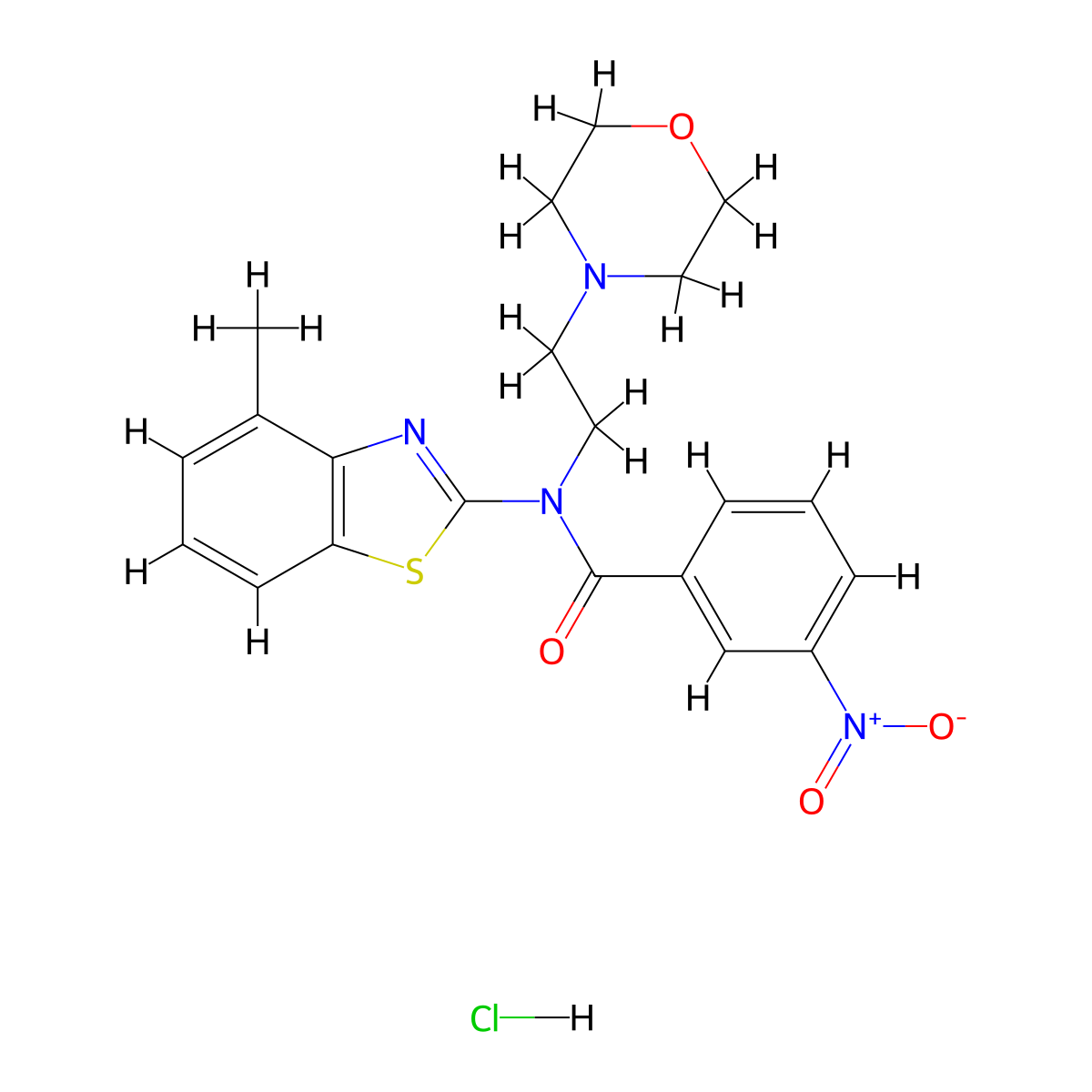 N-(4-methylbenzo[d]thiazol-2-yl)-N-(2-morpholinoethyl)-3-nitrobenzamide hydrochloride molecular structure, CAS 1215538-64-9