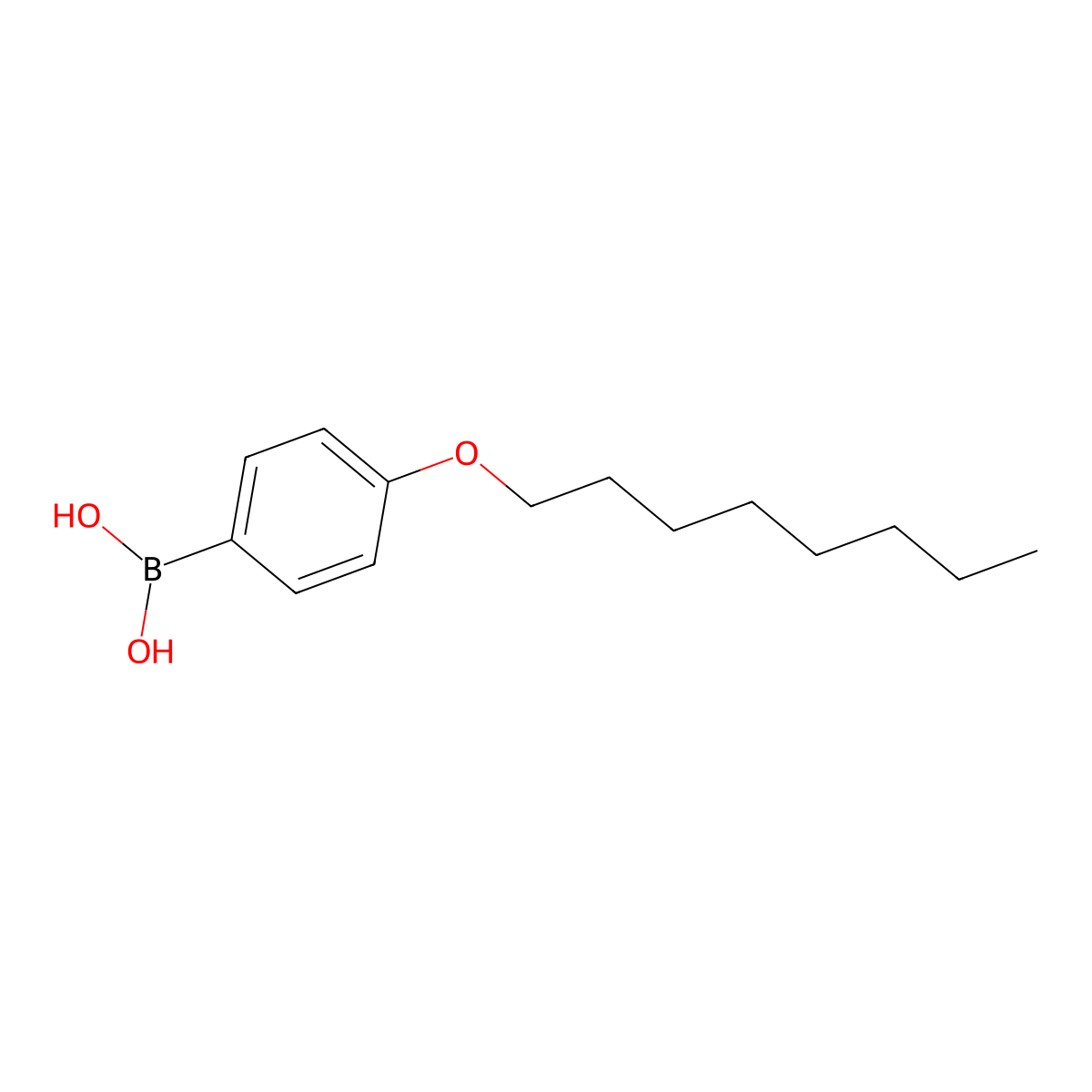 4-n-Octyloxyphenylboronic Acid (contains varying amounts of Anhydride) molecular structure, CAS 121554-09-4