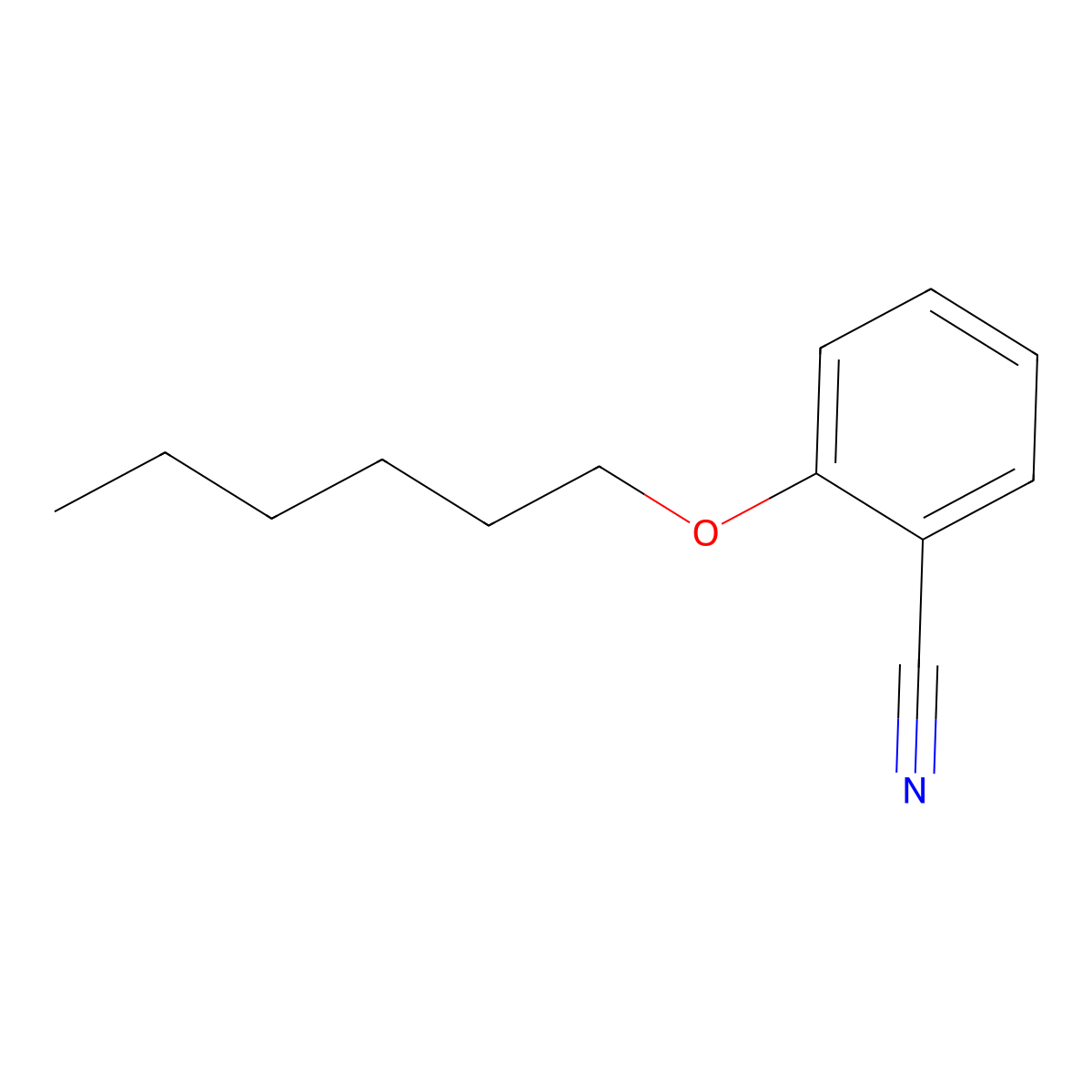 2-(Hexyloxy)benzonitrile molecular structure, CAS 121554-15-2
