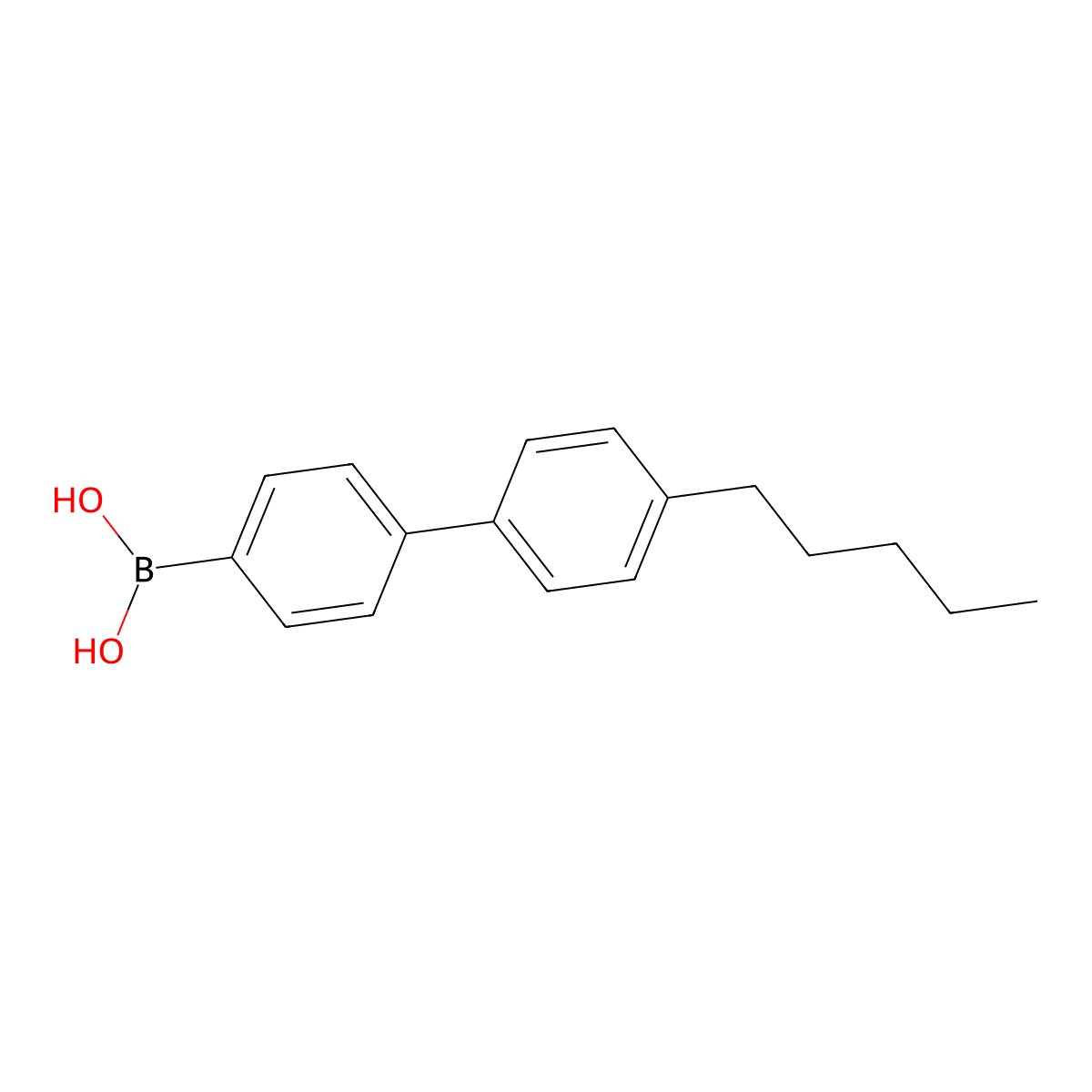4'-Pentyl-4-biphenylboronic Acid (contains varying amounts of Anhydride) molecular structure, CAS 121554-18-5