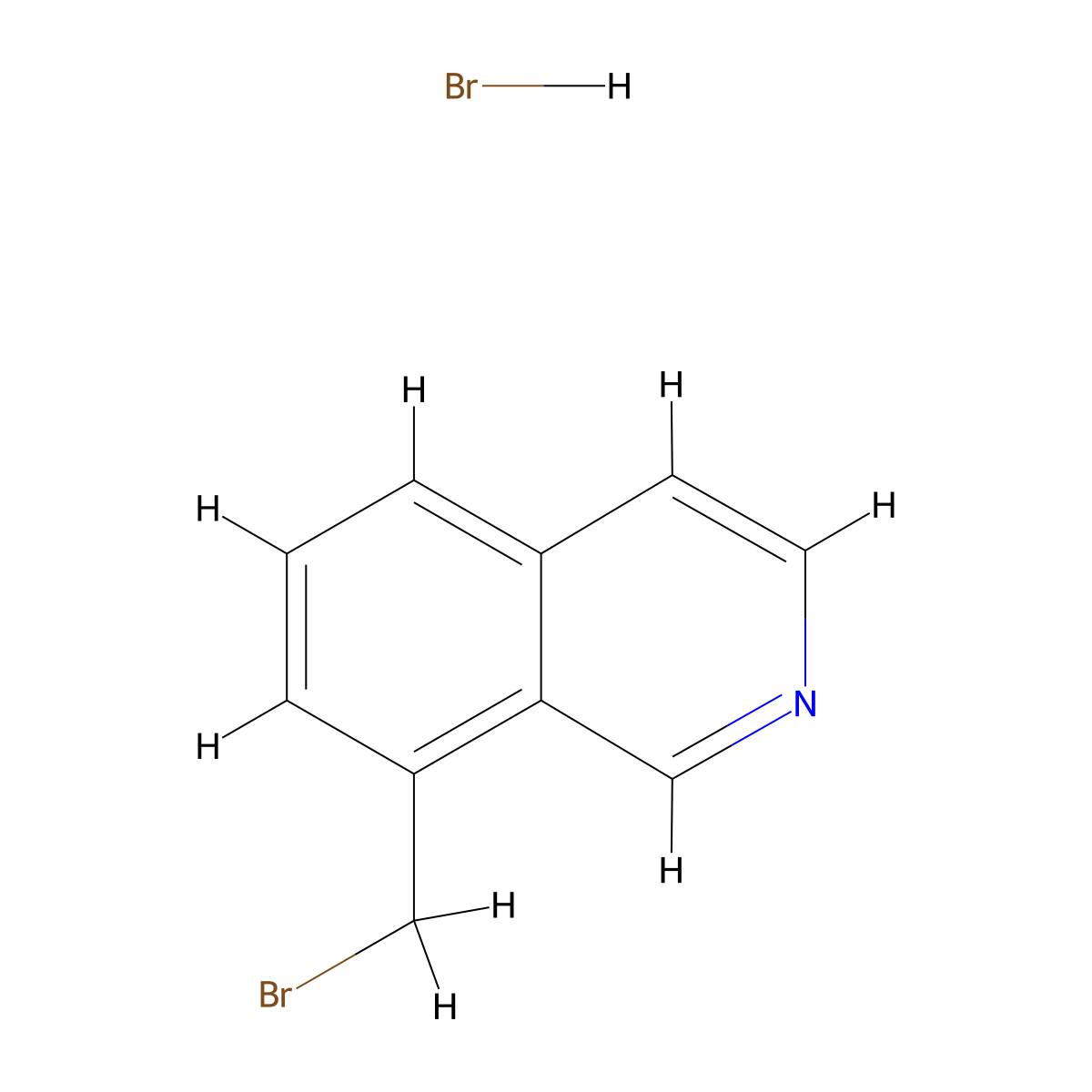 8-(Bromomethyl)isoquinoline hydrobromide molecular structure, CAS 1215541-16-4