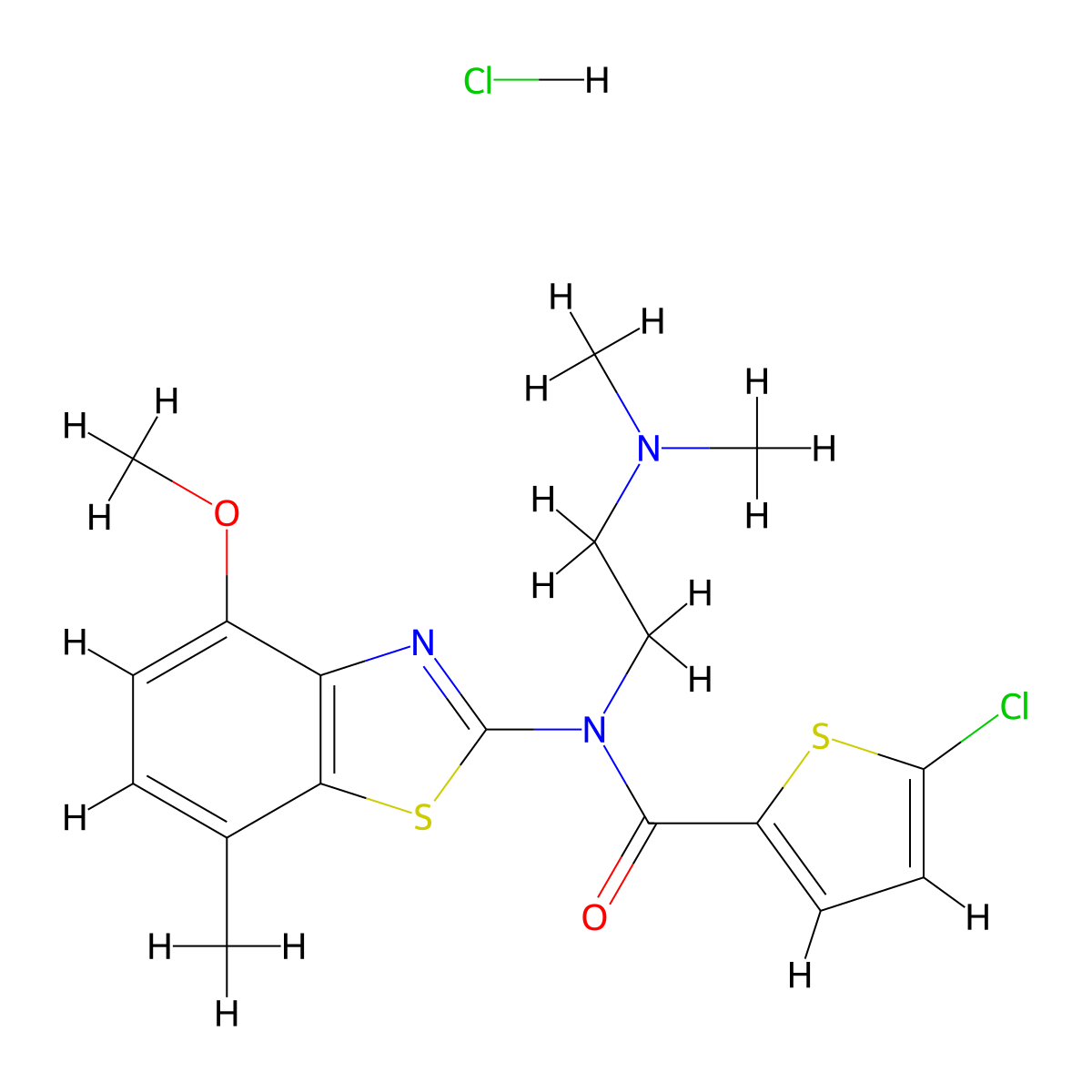 5-chloro-N-(2-(dimethylamino)ethyl)-N-(4-methoxy-7-methylbenzo[d]thiazol-2-yl)thiophene-2-carboxamide hydrochloride molecular structure, CAS 1215551-41-9