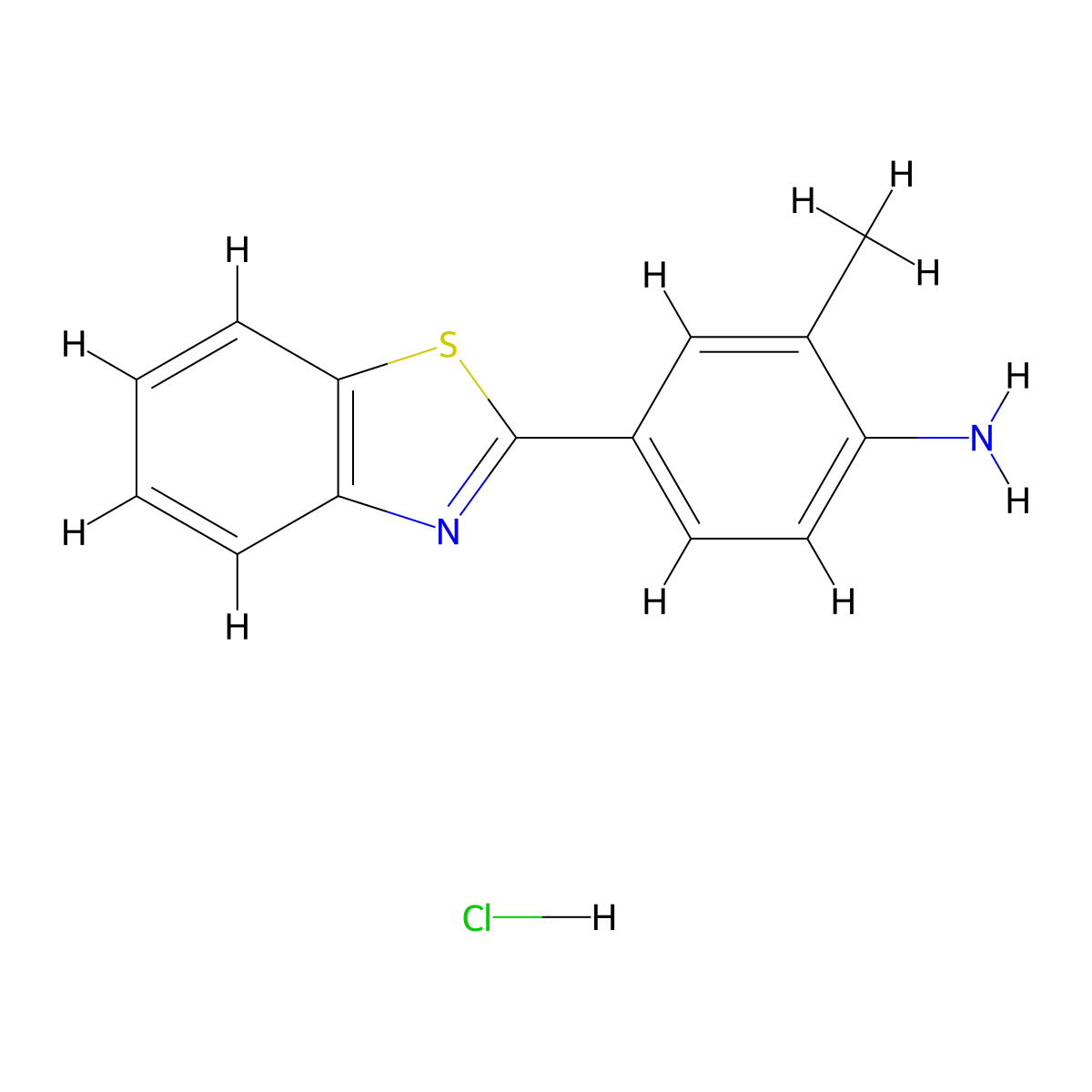 4-(1,3-Benzothiazol-2-yl)-2-methylaniline hydrochloride molecular structure, CAS 1215553-99-3
