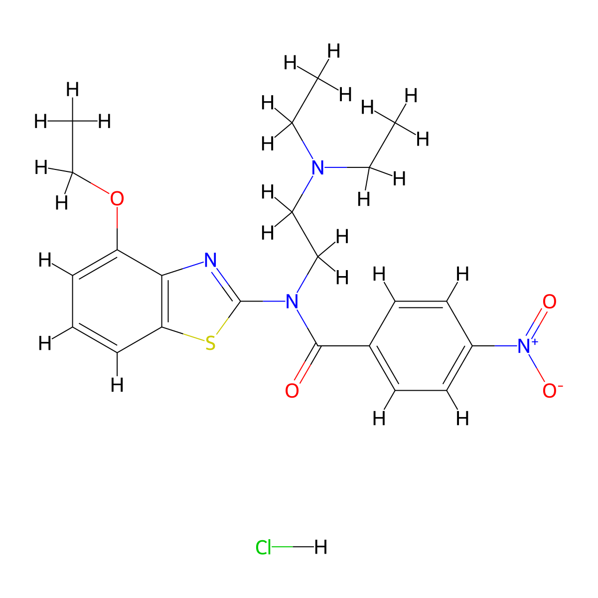 N-(2-(diethylamino)ethyl)-N-(4-ethoxybenzo[d]thiazol-2-yl)-4-nitrobenzamide hydrochloride molecular structure, CAS 1215555-19-3