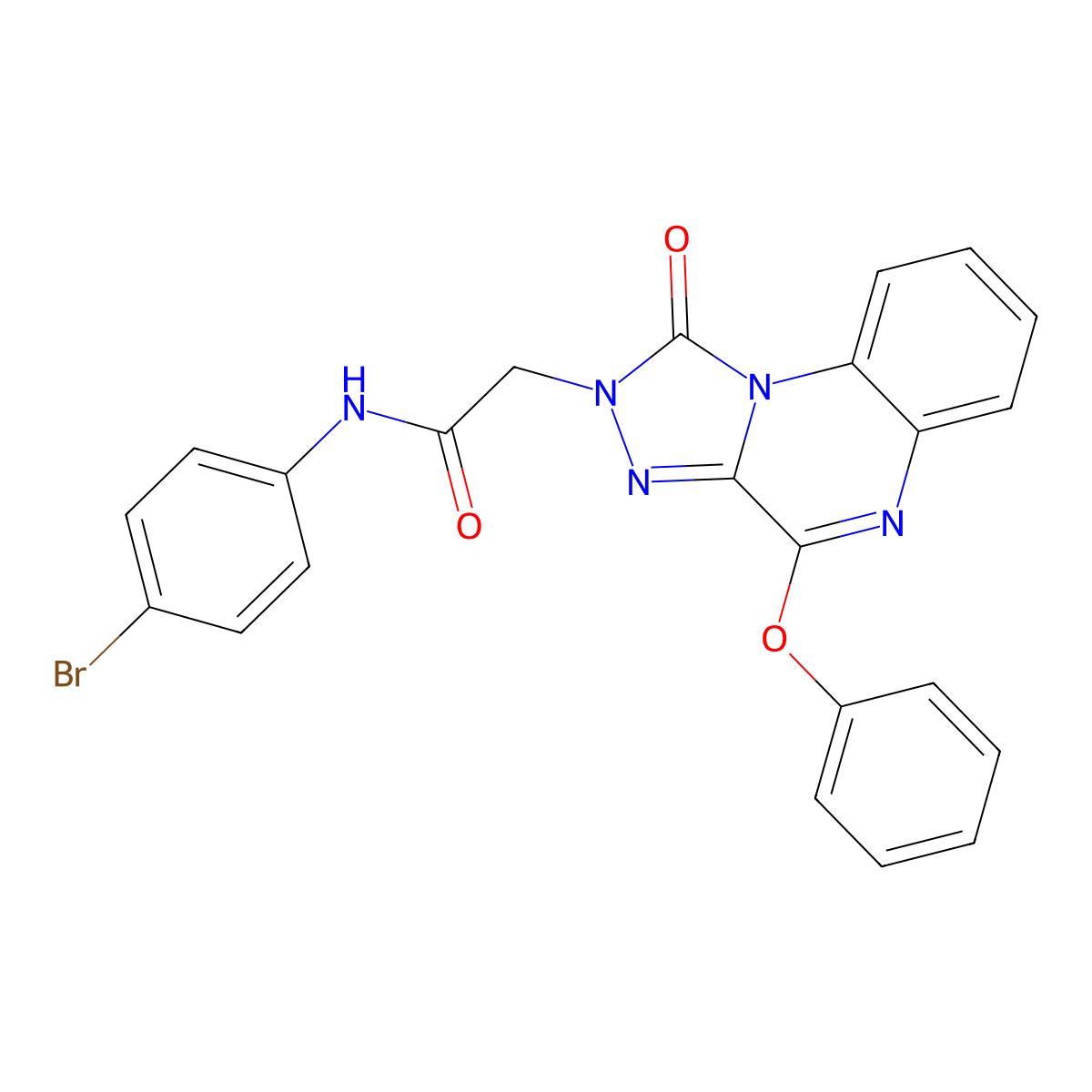 N-(4-bromophenyl)-2-(1-oxo-4-phenoxy[1,2,4]triazolo[4,3-a]quinoxalin-2(1H)-yl)acetamide molecular structure, CAS 1215600-23-9