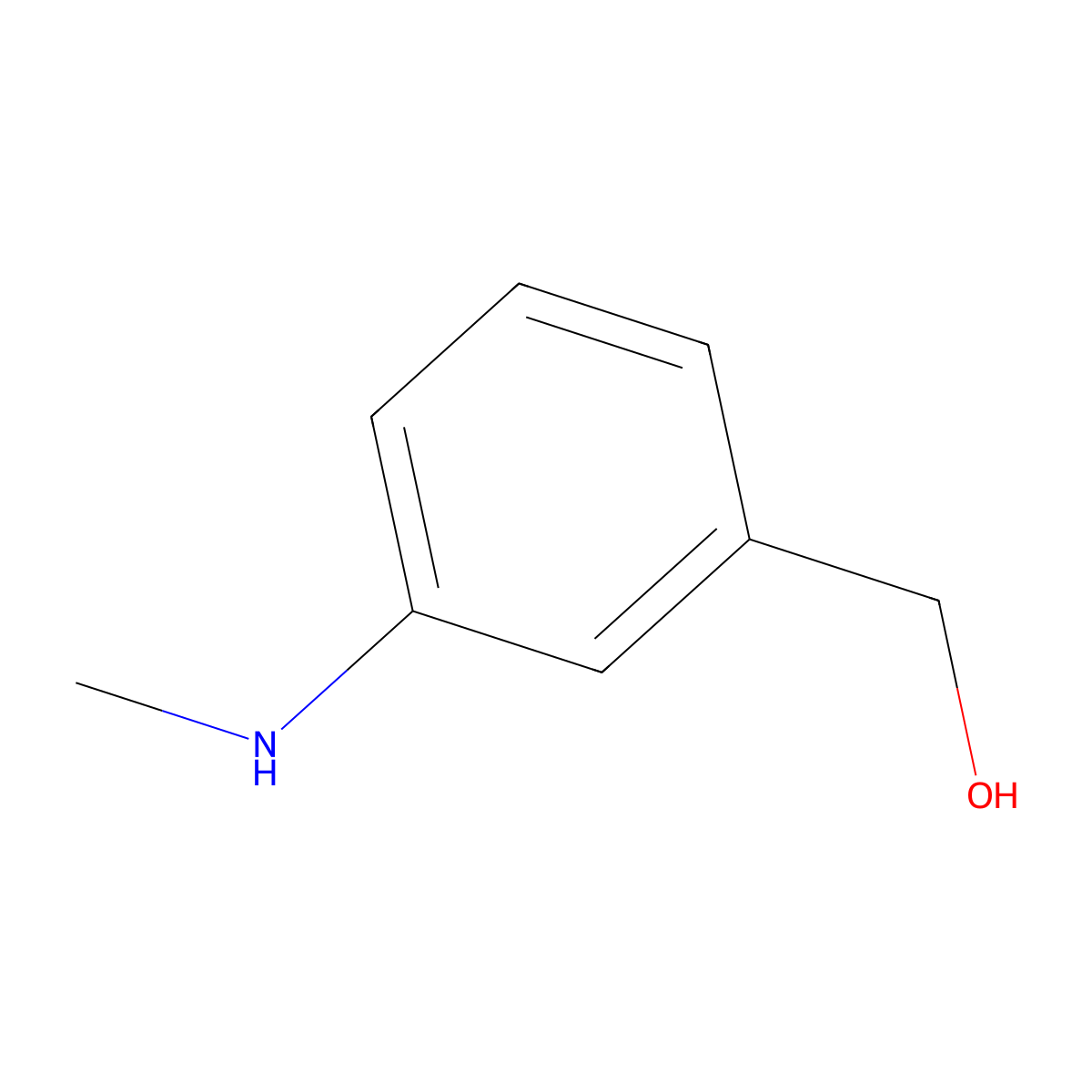 [3-(Methylamino)phenyl]methanol molecular structure, CAS 121562-78-5