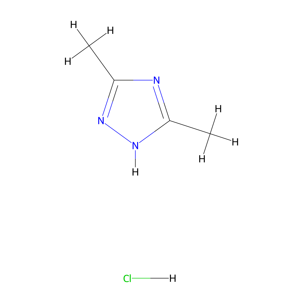 3,5-Dimethyl-1H-1,2,4-triazole hydrochloride molecular structure, CAS 1215623-34-9