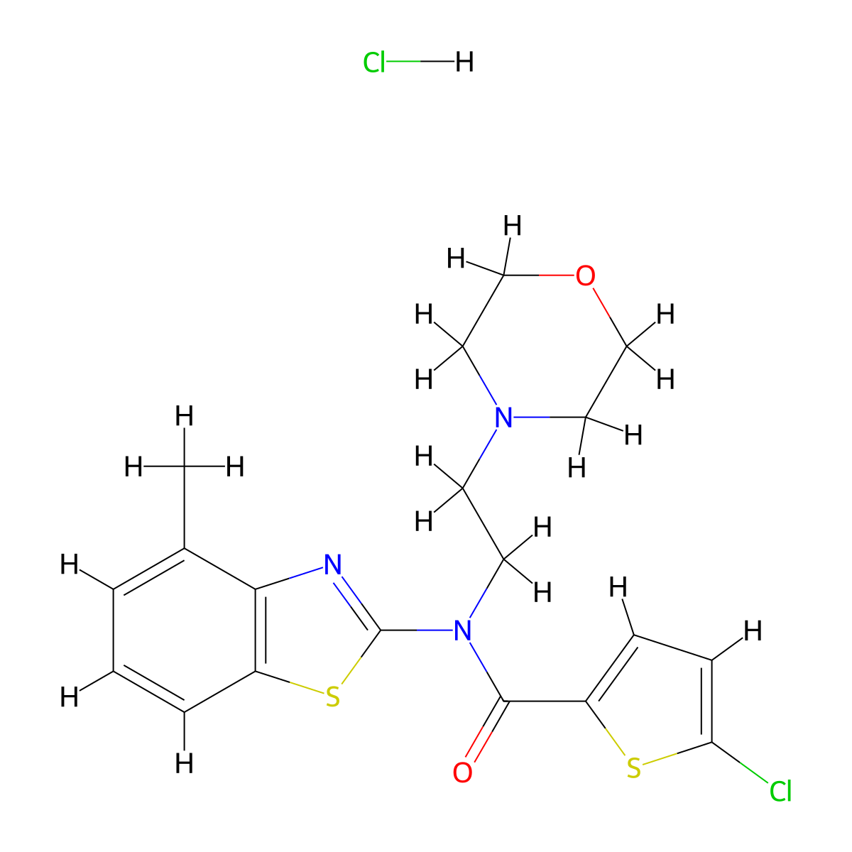 5-chloro-N-(4-methylbenzo[d]thiazol-2-yl)-N-(2-morpholinoethyl)thiophene-2-carboxamide hydrochloride molecular structure, CAS 1215629-68-7