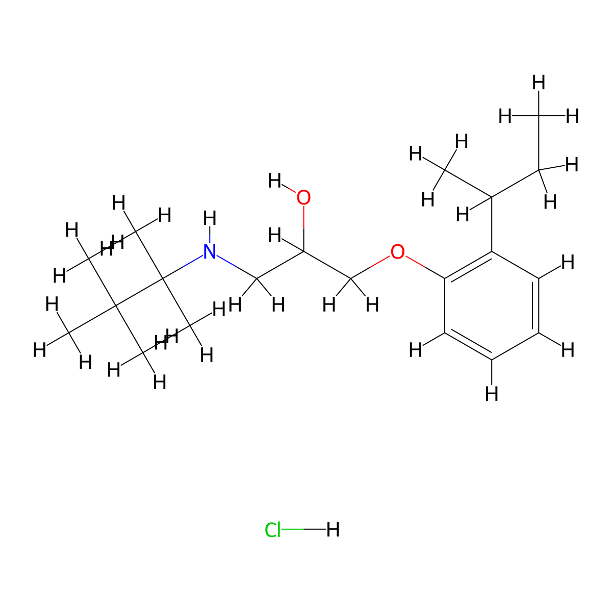 1-(2-(Sec-butyl)phenoxy)-3-((2,3,3-trimethylbutan-2-yl)amino)propan-2-ol hydrochloride molecular structure, CAS 1215631-74-5