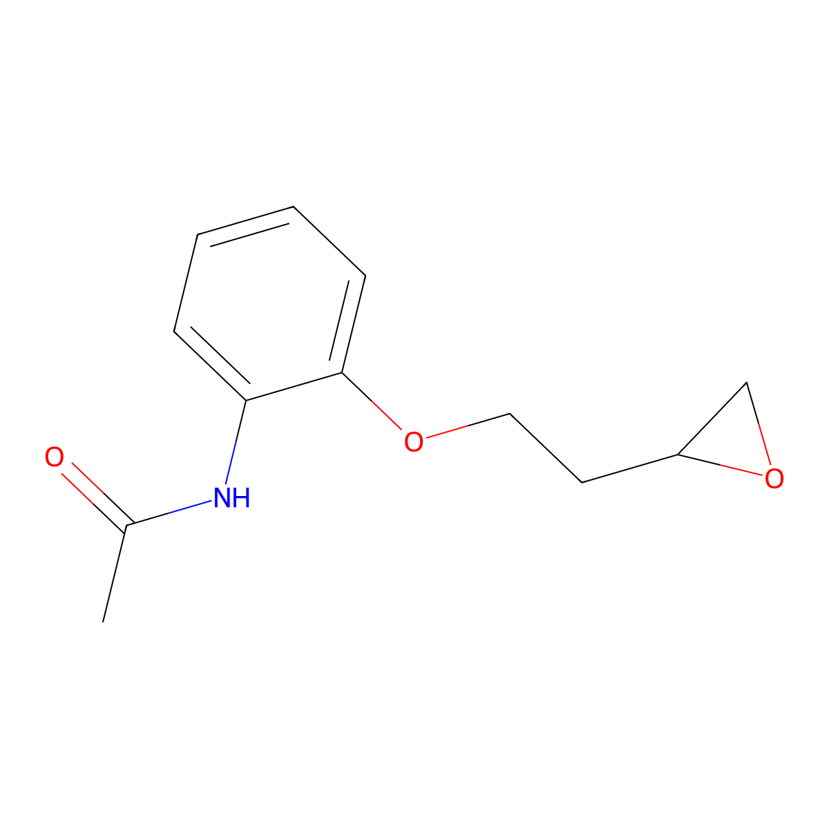 N-[2-(2-Oxiran-2-ylethoxy)phenyl]acetamide molecular structure, CAS 1215653-23-8