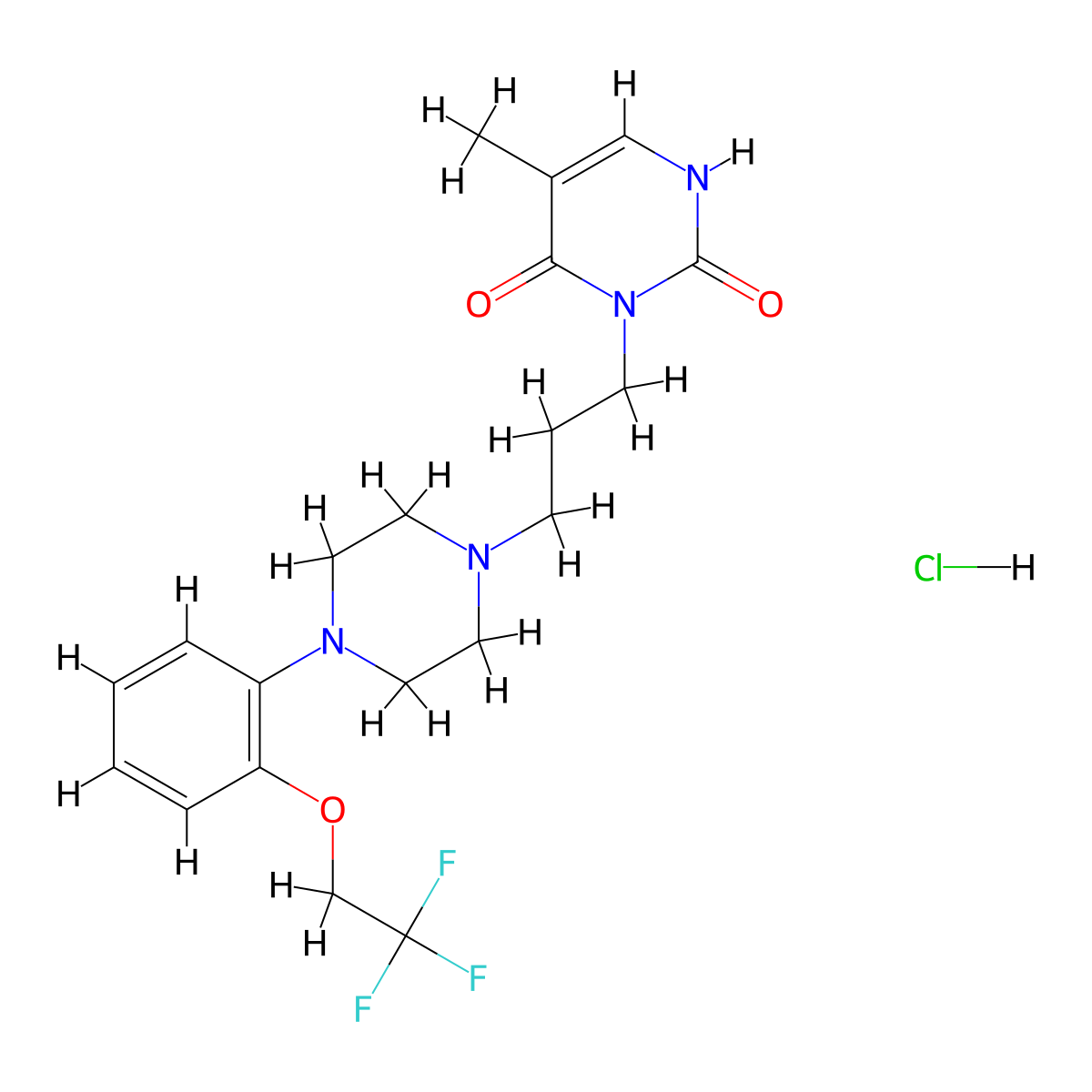 RS 100329 hydrochloride molecular structure, CAS 1215654-26-4