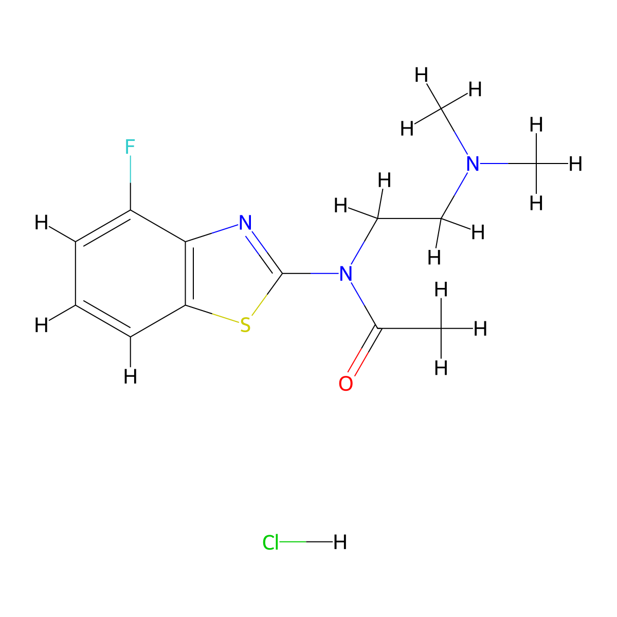 N-[2-(Dimethylamino)ethyl]-N-(4-fluoro-1,3-benzothiazol-2-YL)acetamide hydrochloride molecular structure, CAS 1215662-31-9