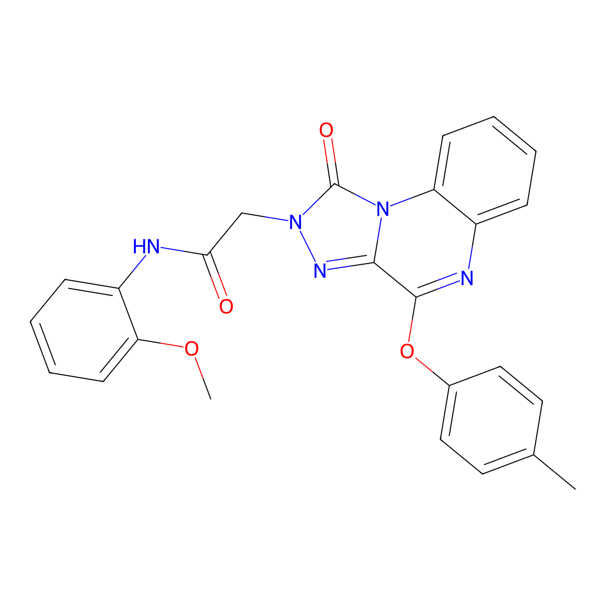 N-(2-methoxyphenyl)-2-[4-(4-methylphenoxy)-1-oxo[1,2,4]triazolo[4,3-a]quinoxalin-2(1H)-yl]acetamide molecular structure, CAS 1215669-48-9