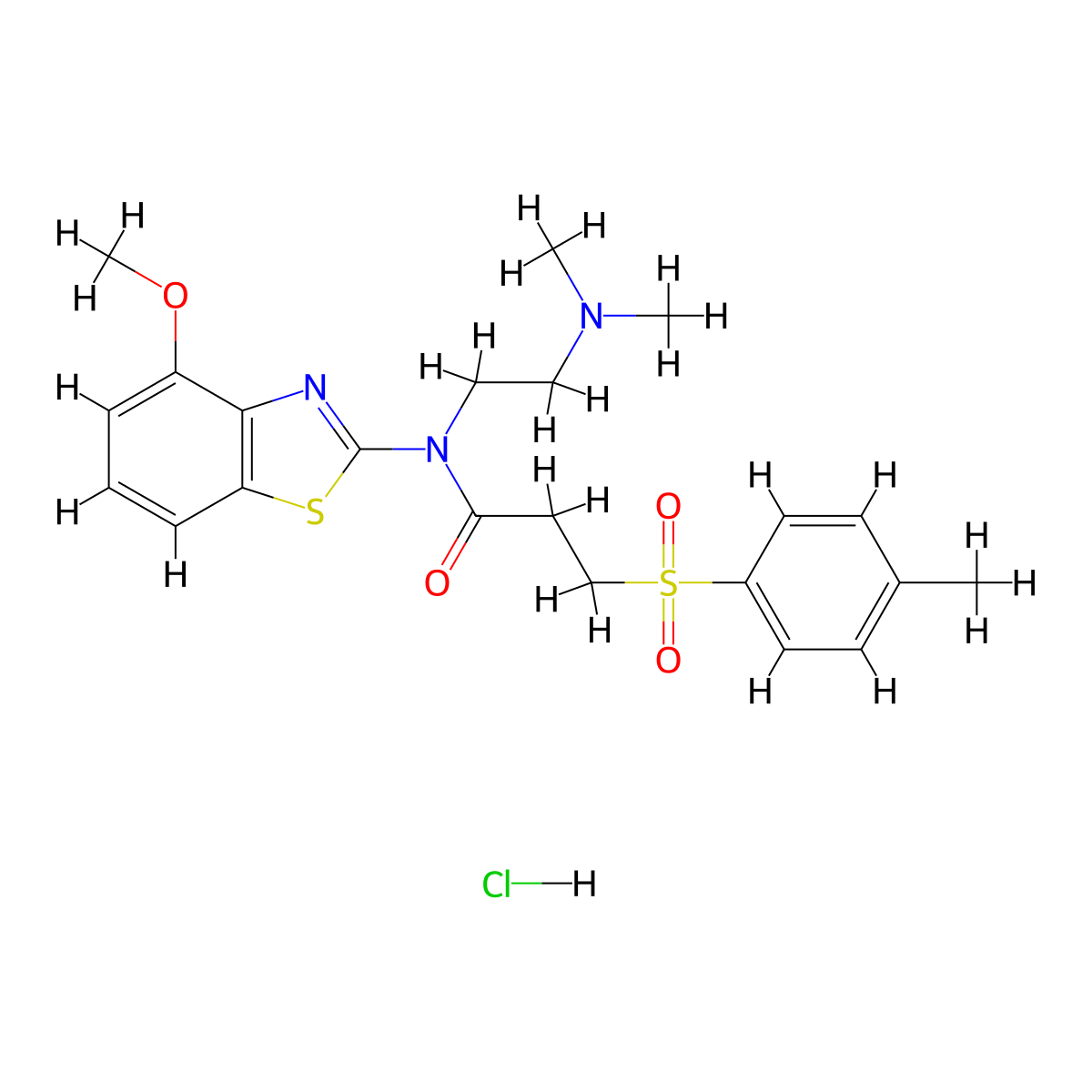 N-(2-(dimethylamino)ethyl)-N-(4-methoxybenzo[d]thiazol-2-yl)-3-tosylpropanamide hydrochloride molecular structure, CAS 1215677-59-0