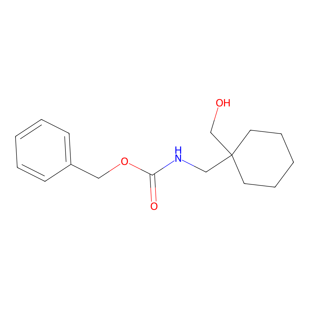 benzylN-{[1-(hydroxymethyl)cyclohexyl]methyl}carbamate molecular structure, CAS 1215719-40-6
