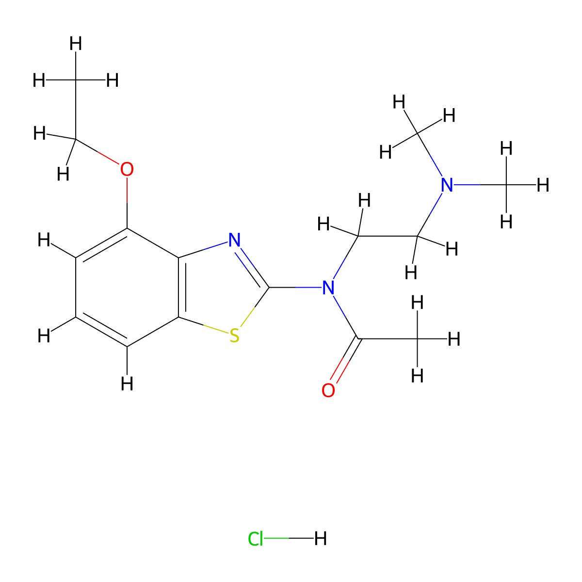 N-(2-(dimethylamino)ethyl)-N-(4-ethoxybenzo[d]thiazol-2-yl)acetamide hydrochloride molecular structure, CAS 1215722-44-3