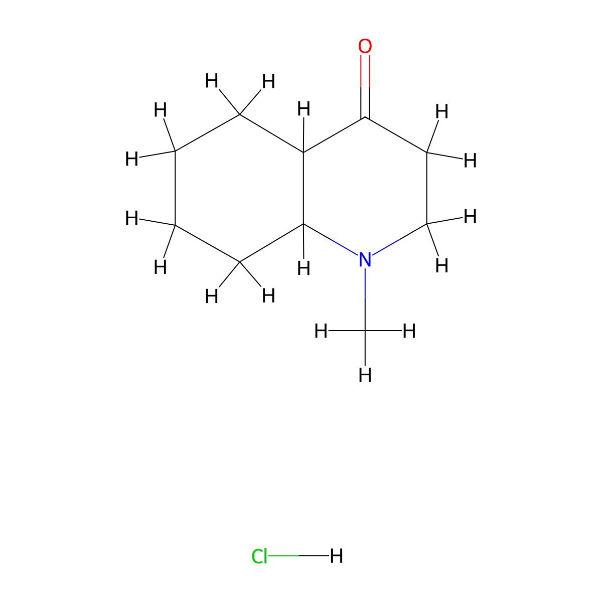 1-Methyl-decahydroquinolin-4-one hydrochloride molecular structure, CAS 1215742-33-8