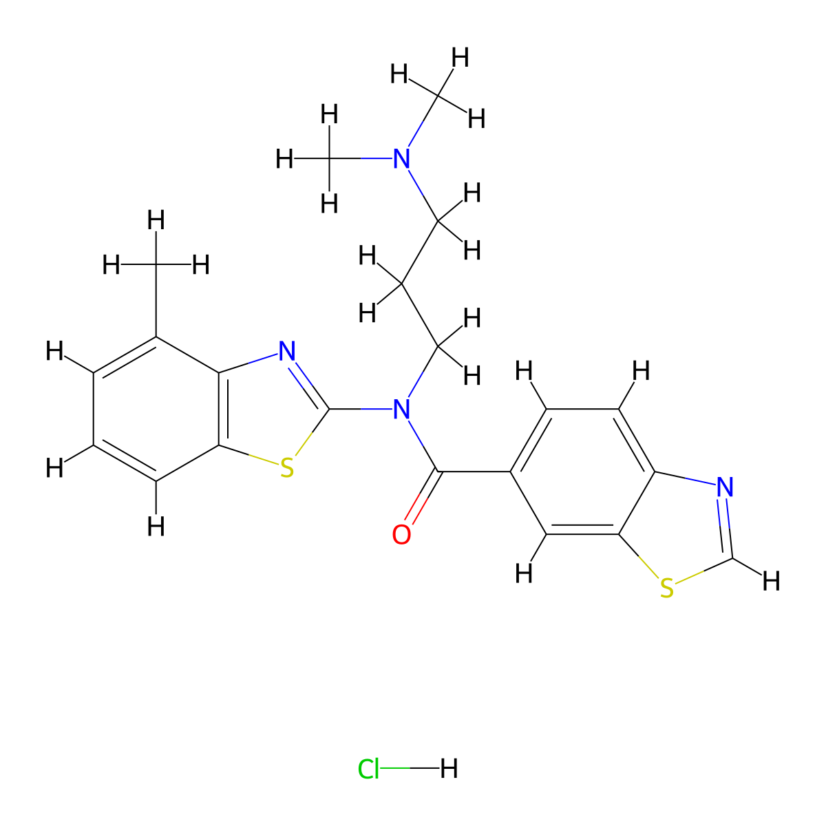 N-(3-(dimethylamino)propyl)-N-(4-methylbenzo[d]thiazol-2-yl)benzo[d]thiazole-6-carboxamide hydrochloride molecular structure, CAS 1215752-36-5