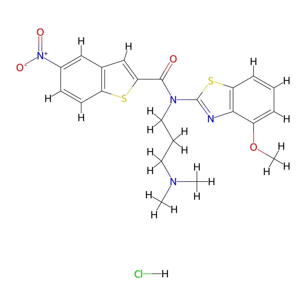 N-(3-(dimethylamino)propyl)-N-(4-methoxybenzo[d]thiazol-2-yl)-5-nitrobenzo[b]thiophene-2-carboxamide hydrochloride molecular structure, CAS 1215781-59-1