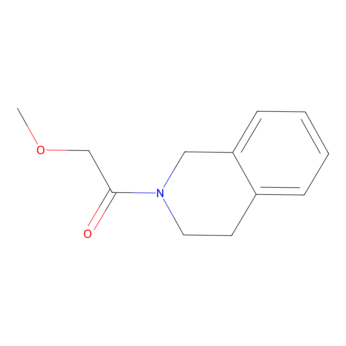 2-Methoxy-1-(1,2,3,4-tetrahydroisoquinolin-2-yl)ethan-1-one molecular structure, CAS 121580-28-7