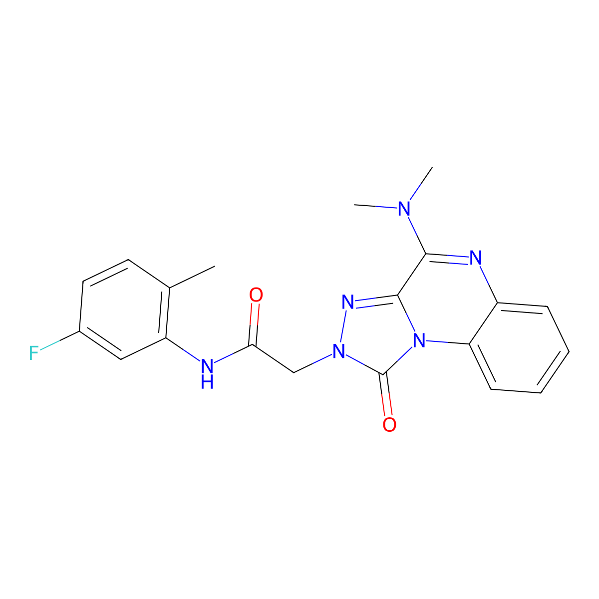 2-(4-(dimethylamino)-1-oxo-[1,2,4]triazolo[4,3-a]quinoxalin-2(1H)-yl)-N-(5-fluoro-2-methylphenyl)acetamide molecular structure, CAS 1215800-72-8