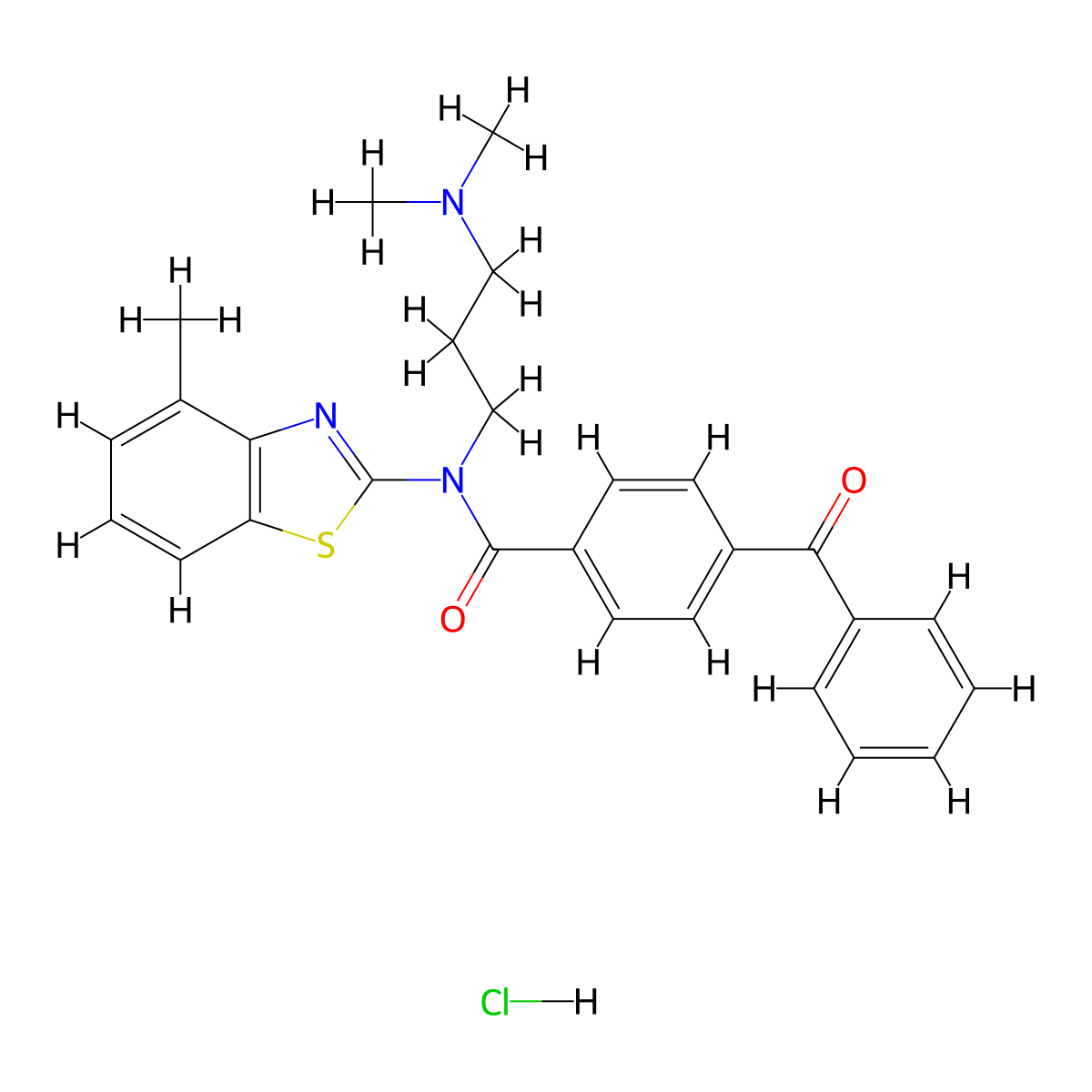 4-benzoyl-N-(3-(dimethylamino)propyl)-N-(4-methylbenzo[d]thiazol-2-yl)benzamide hydrochloride molecular structure, CAS 1215813-97-0